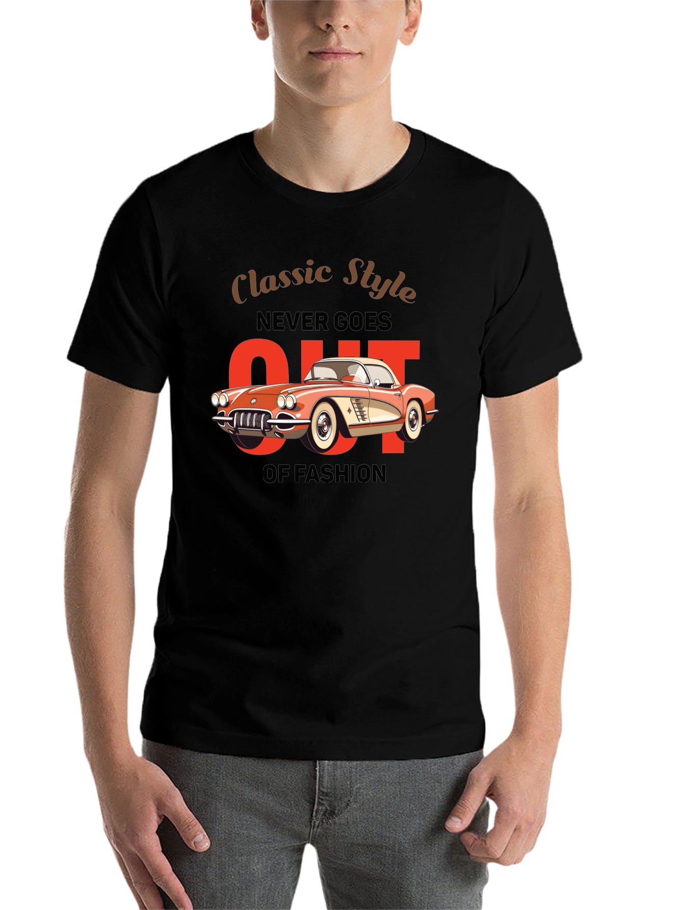 Black Classic Style Never Goes Out Of Fashion T-Shirt view 7