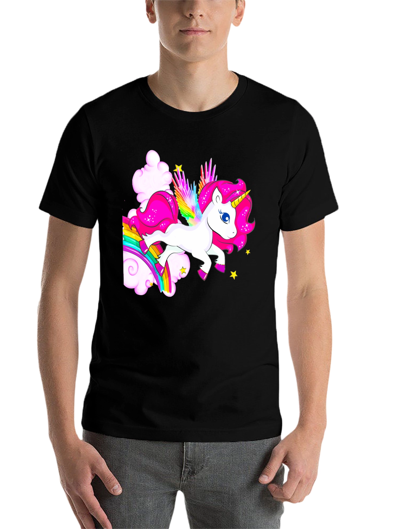 Rainbow Unicorn Graphic T-Shirt - 7