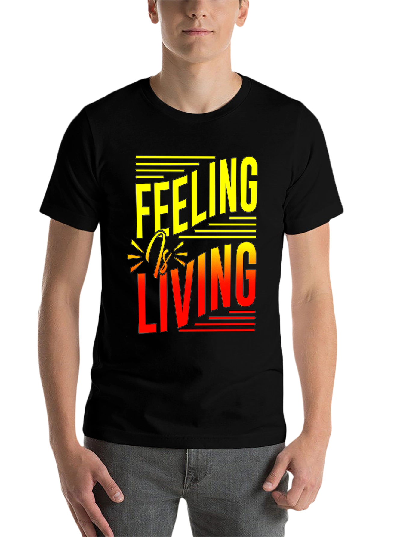 Black Feeling is Living Black Graphic Tee view 7