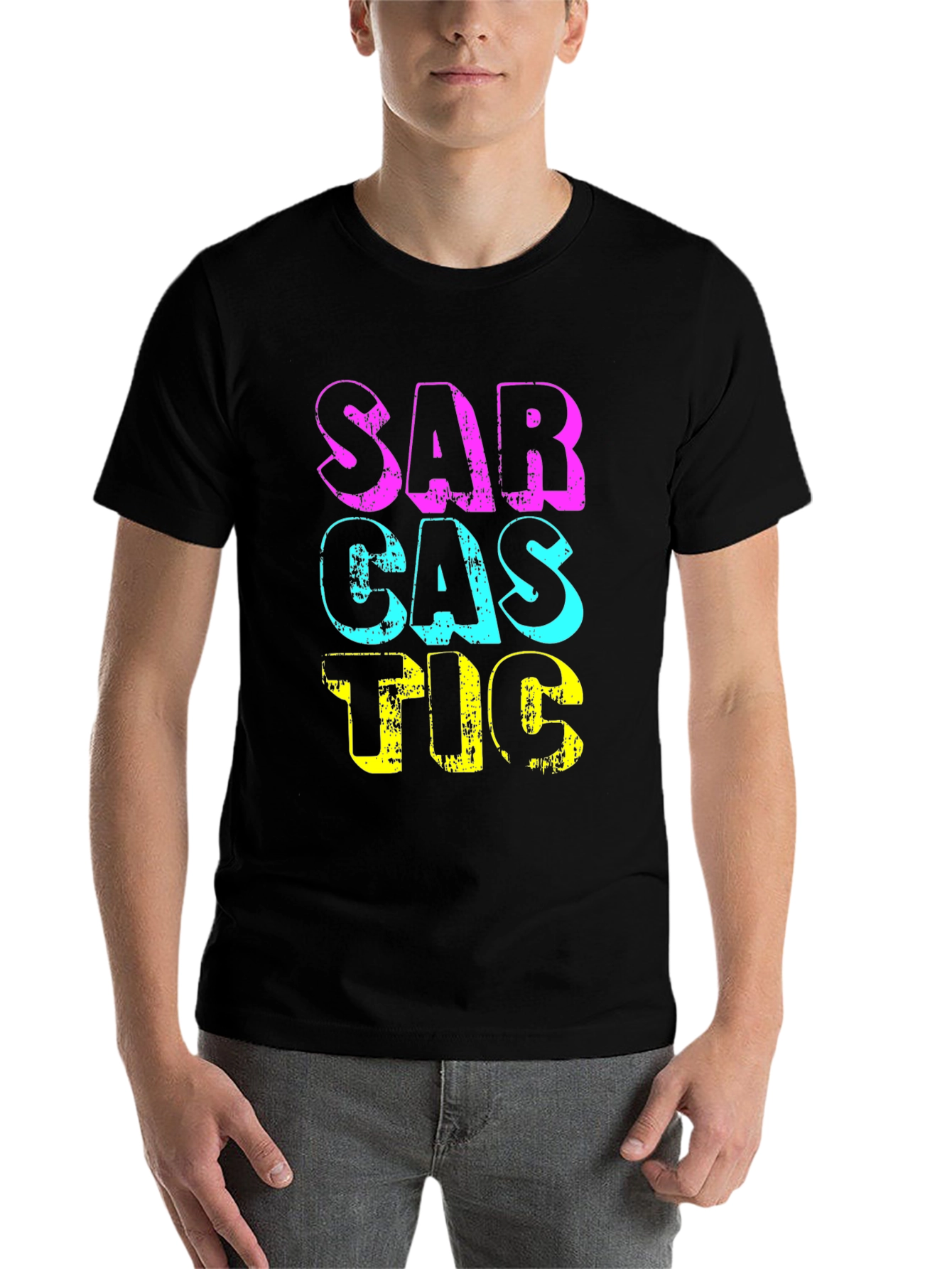 Black Sarcastic Graphic T-Shirt - Funny Statement Tee view 7