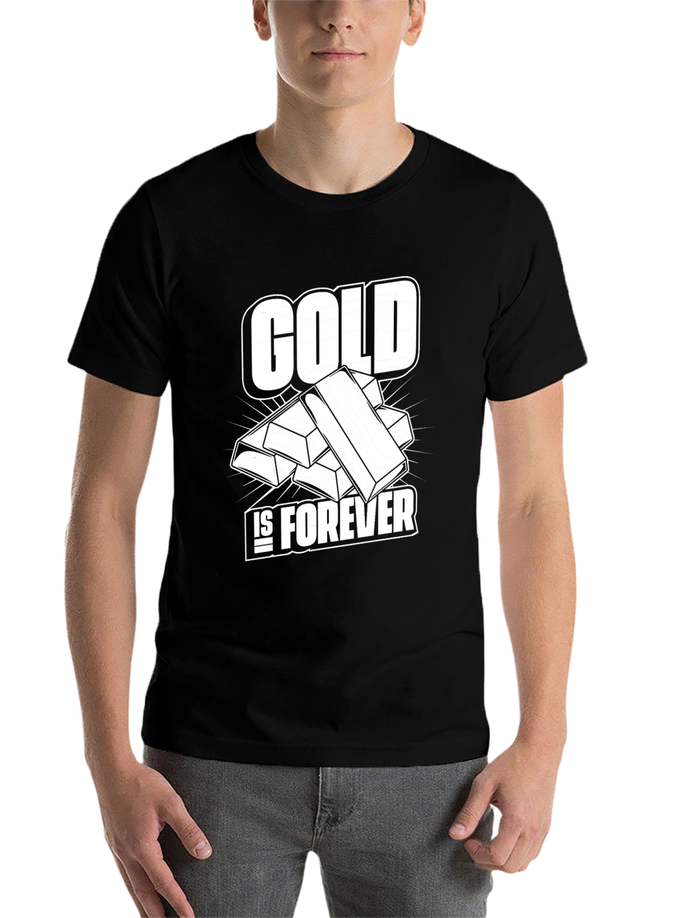 Black Gold Is Forever Black T-Shirt view 7
