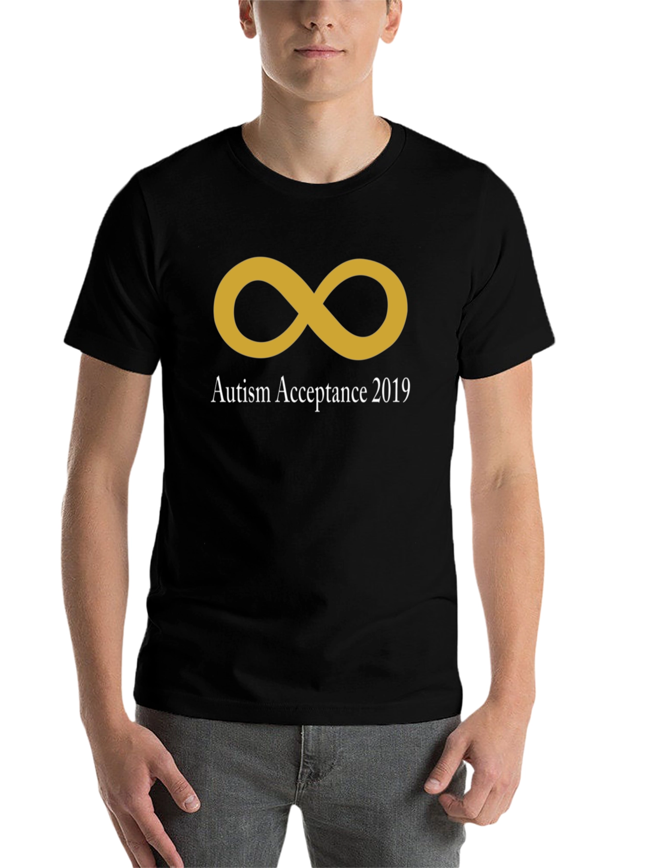Black Autism Acceptance 2019 Graphic T-Shirt view 7