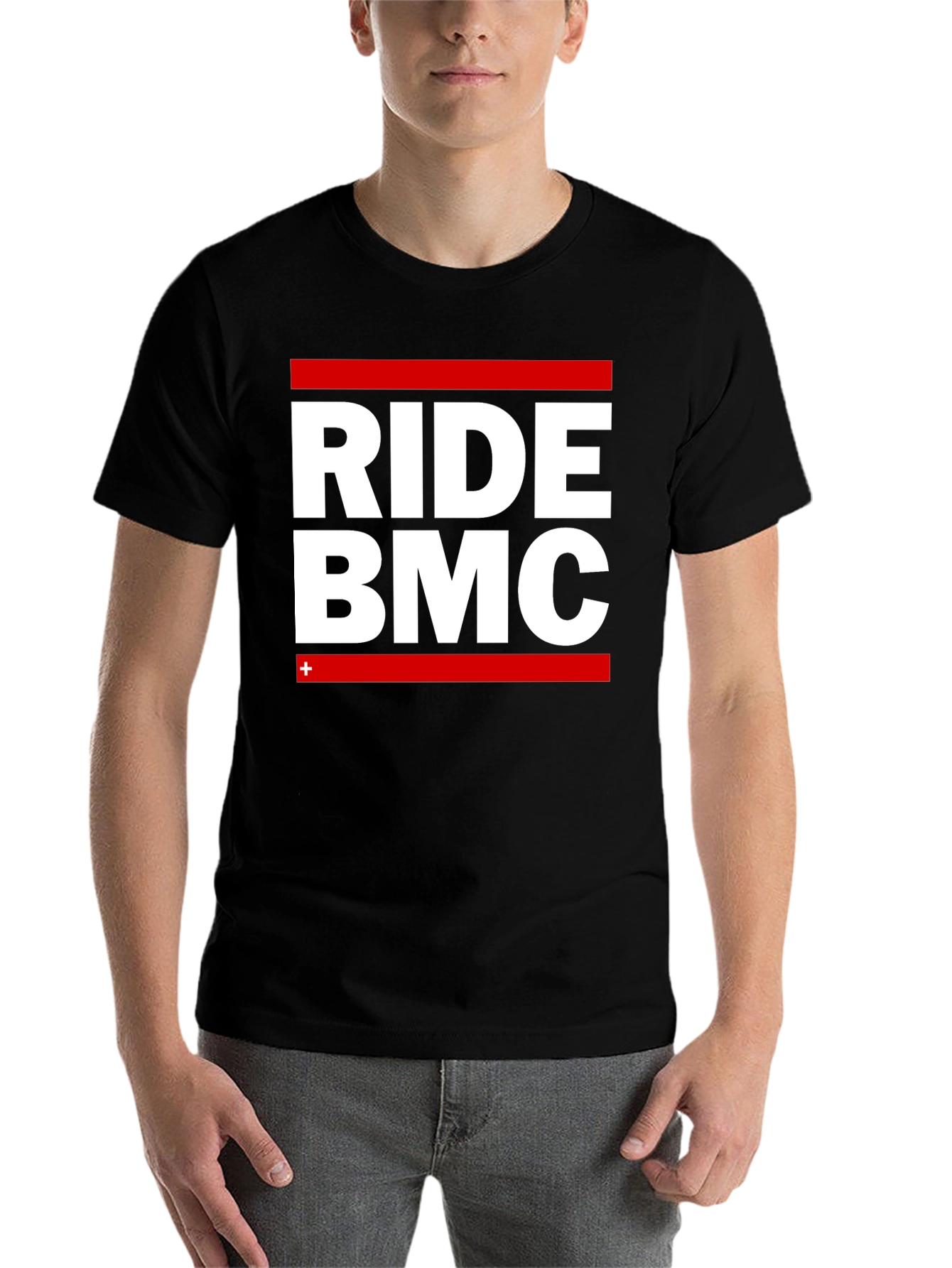 Black Ride BMC Graphic Tee - Black Cotton T-Shirt view 7