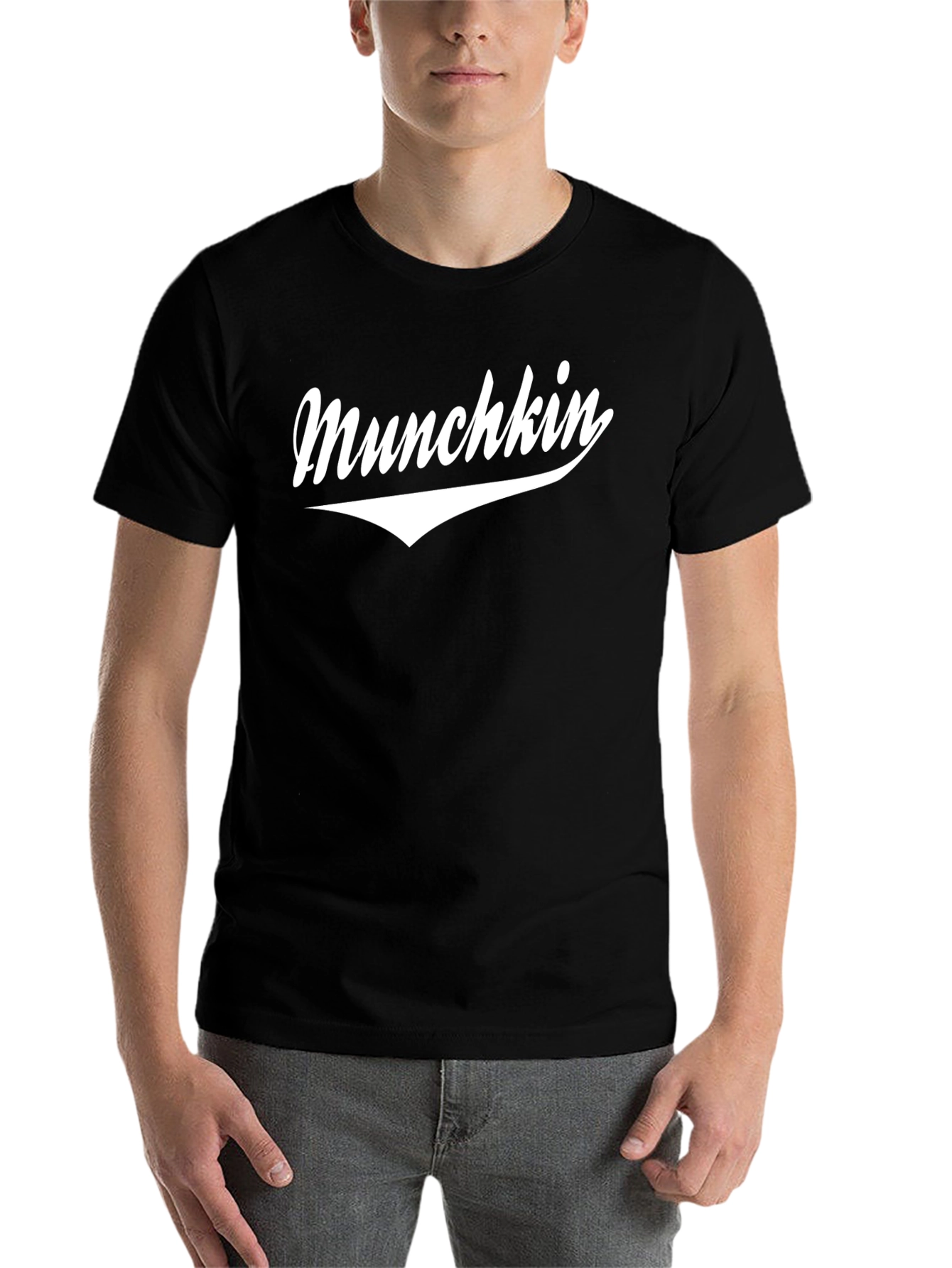 Black Munchkin Graphic Tee - Black Casual T-Shirt view 7