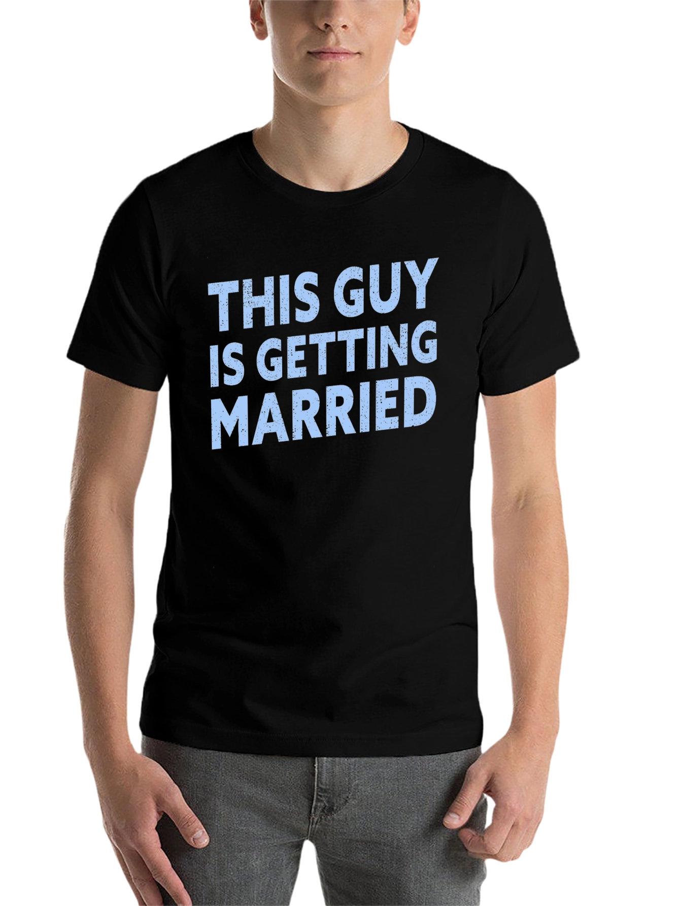 Black Groom-to-be T-shirt - "This Guy is Getting Married" Tee view 7