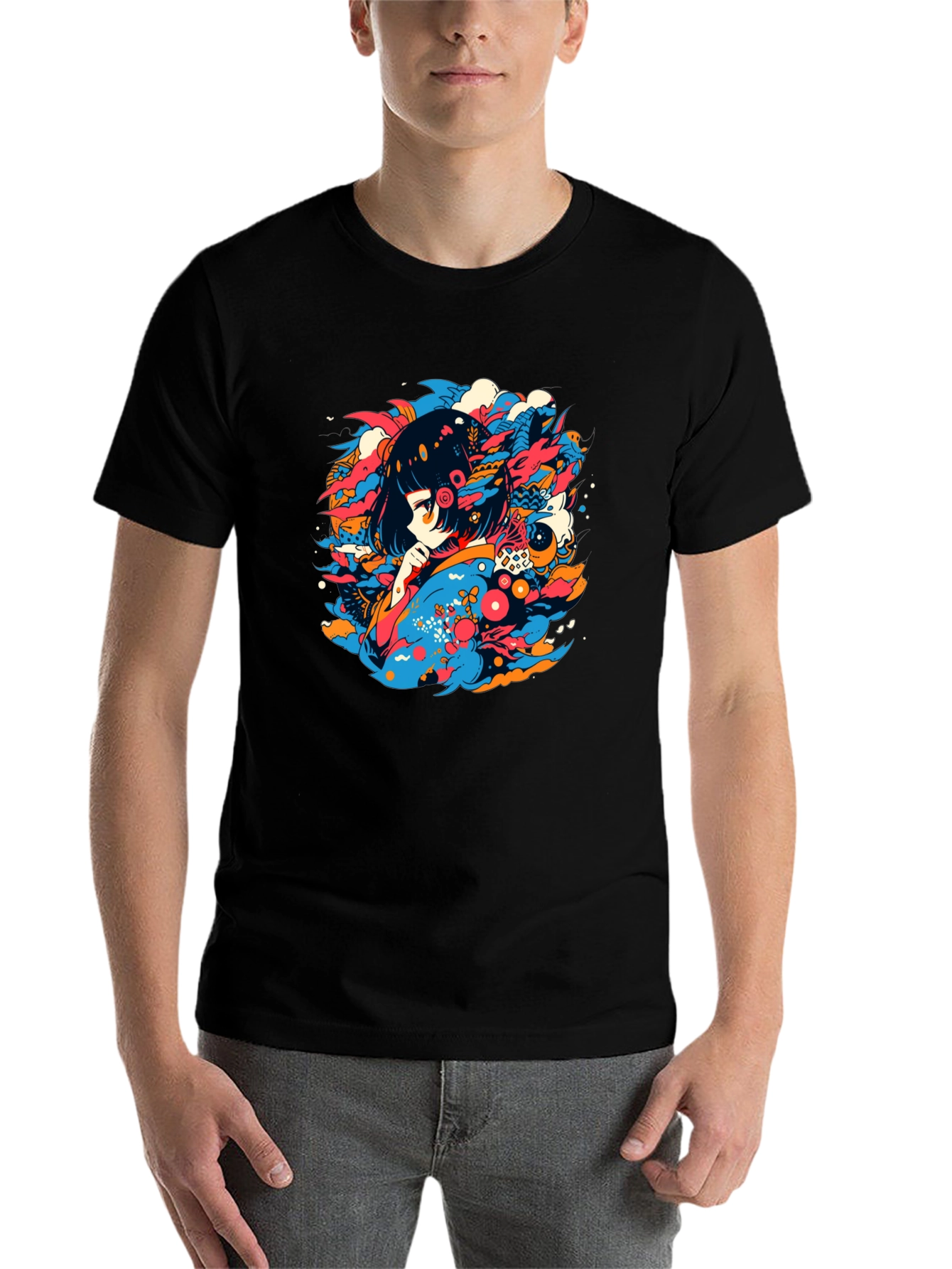 Anime Girl Graphic Tee - Unique Streetwear - 7