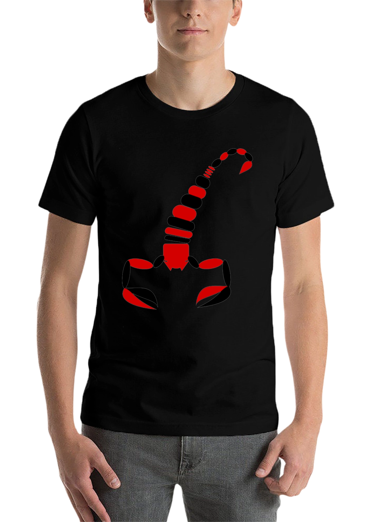 Black Scorpion Graphic Tee - Black Crew Neck view 7