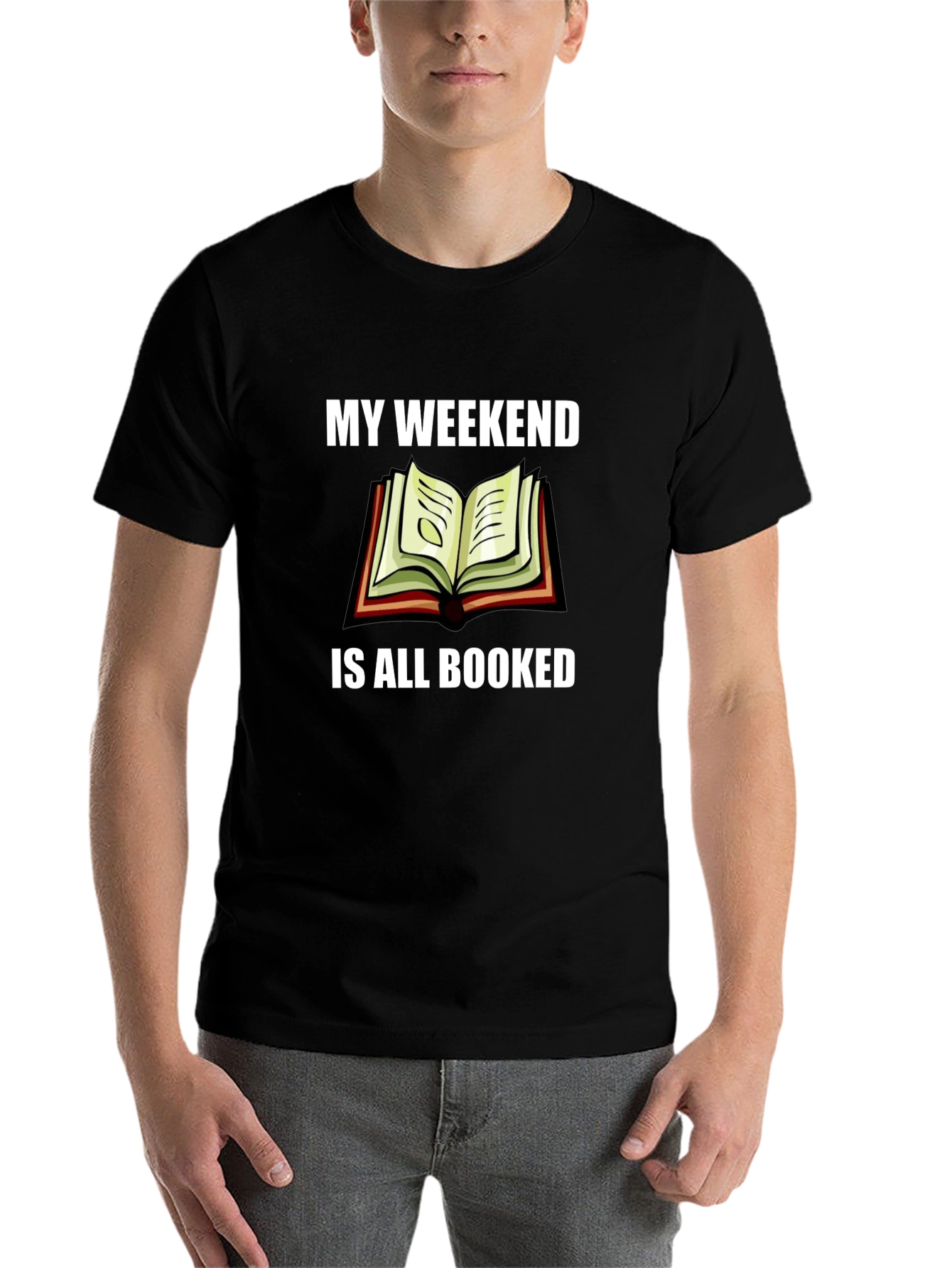 Black Weekend Booked T-Shirt - Reader Gift view 7