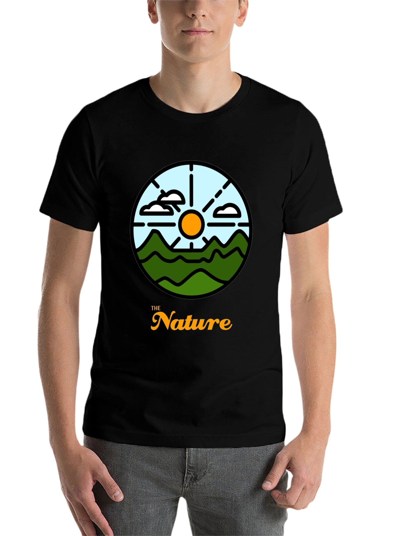 Black Nature Graphic Tee - Stylish Comfort view 7
