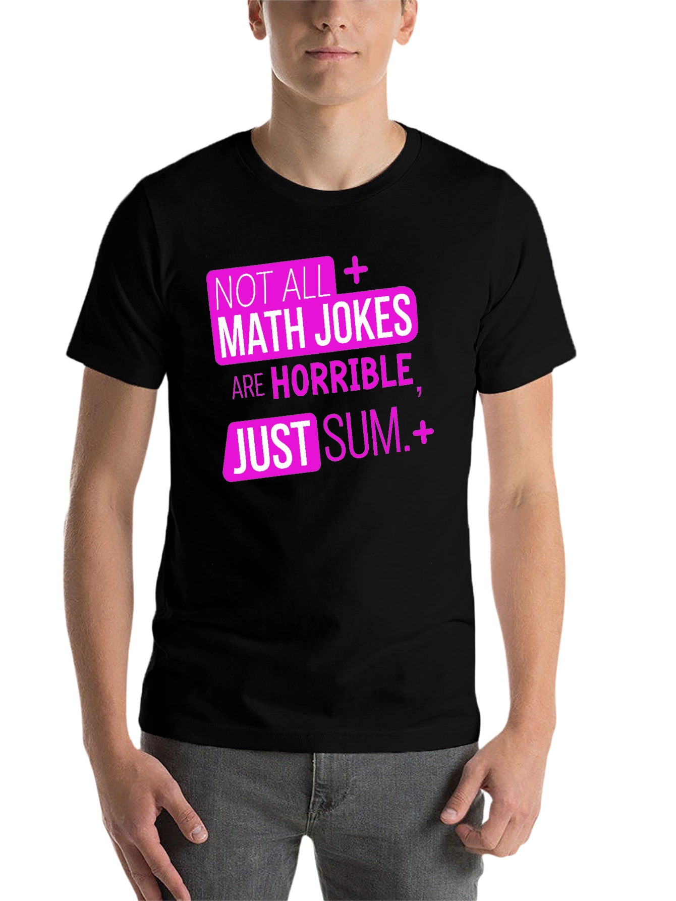 Black Math Jokes Tee - Sum Humor! view 7