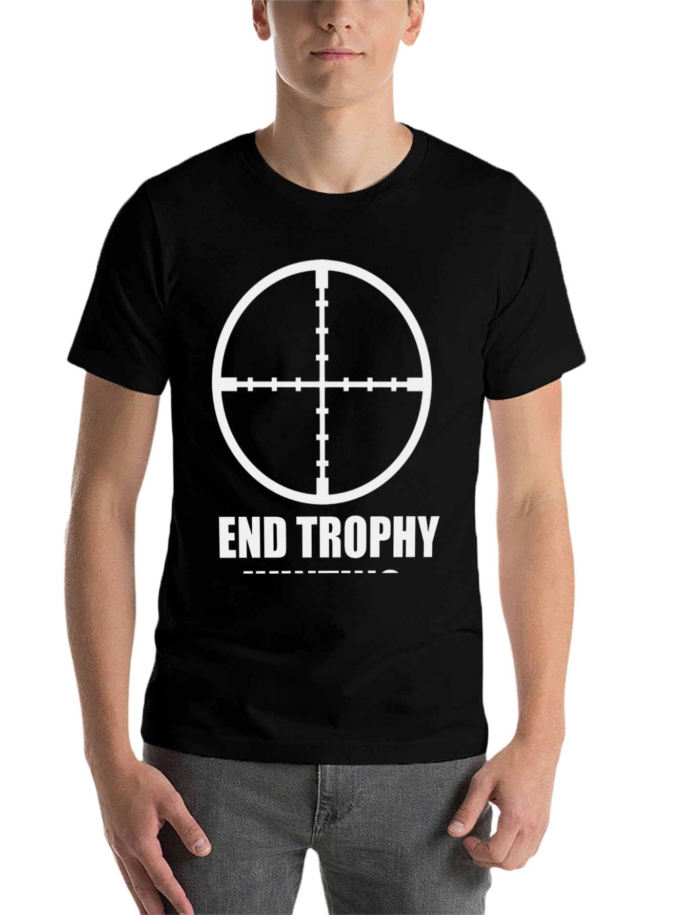 Black End Trophy Hunting Tee - Black Graphic T-Shirt view 7