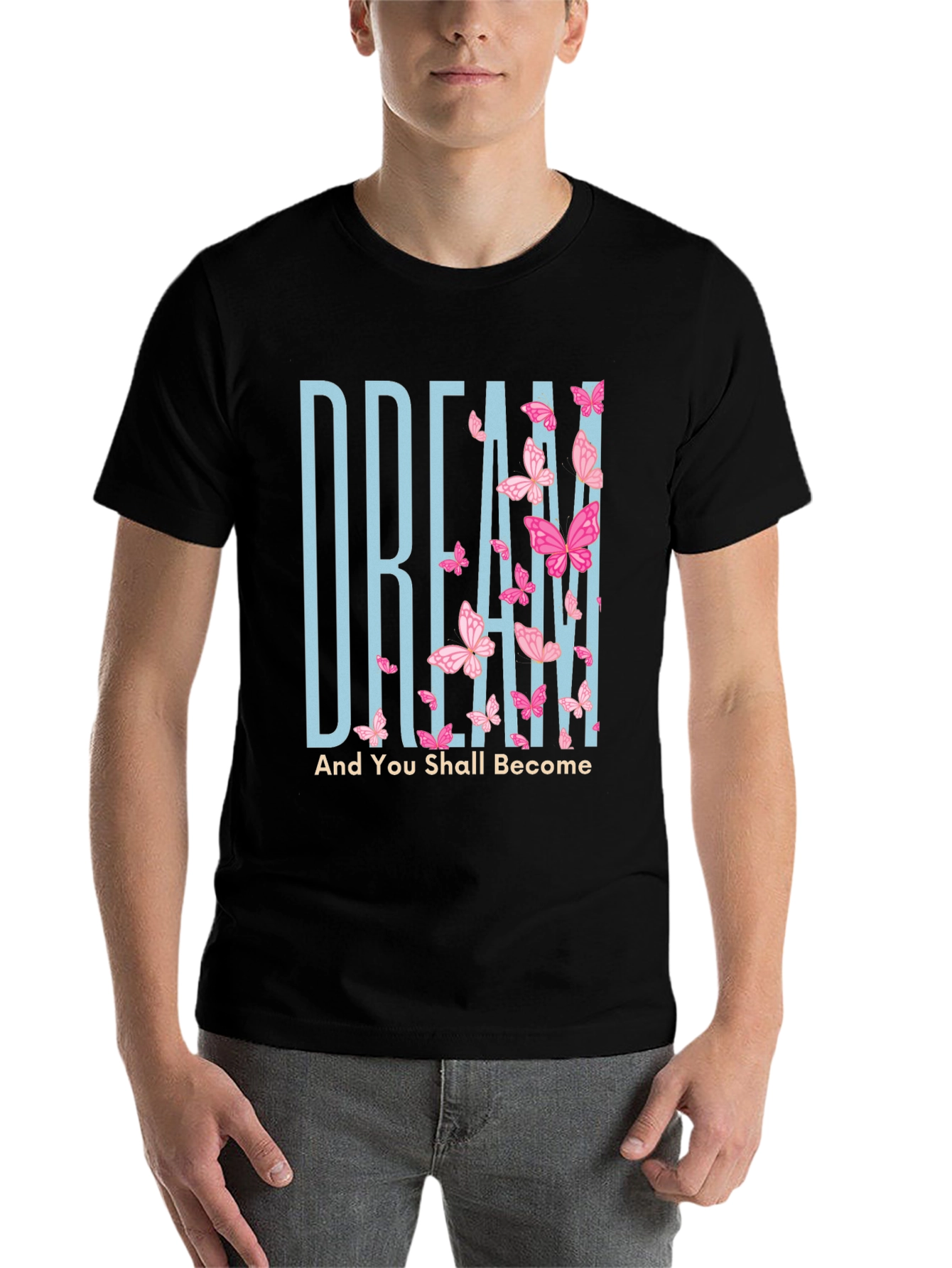 Black Dream Butterfly Graphic Tee view 7
