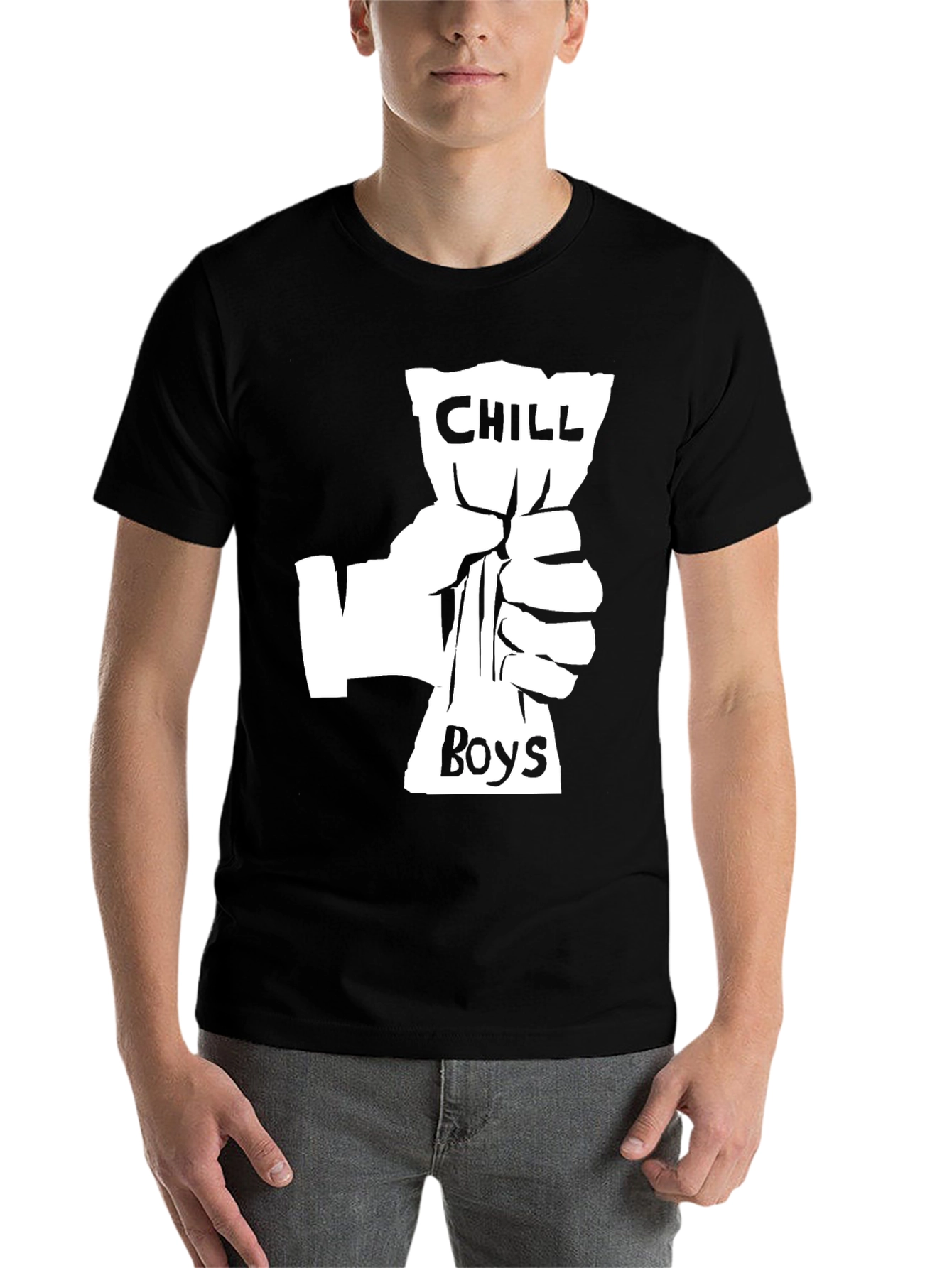 Black Chill Boys Graphic T-Shirt - Black Crew Neck Tee view 7