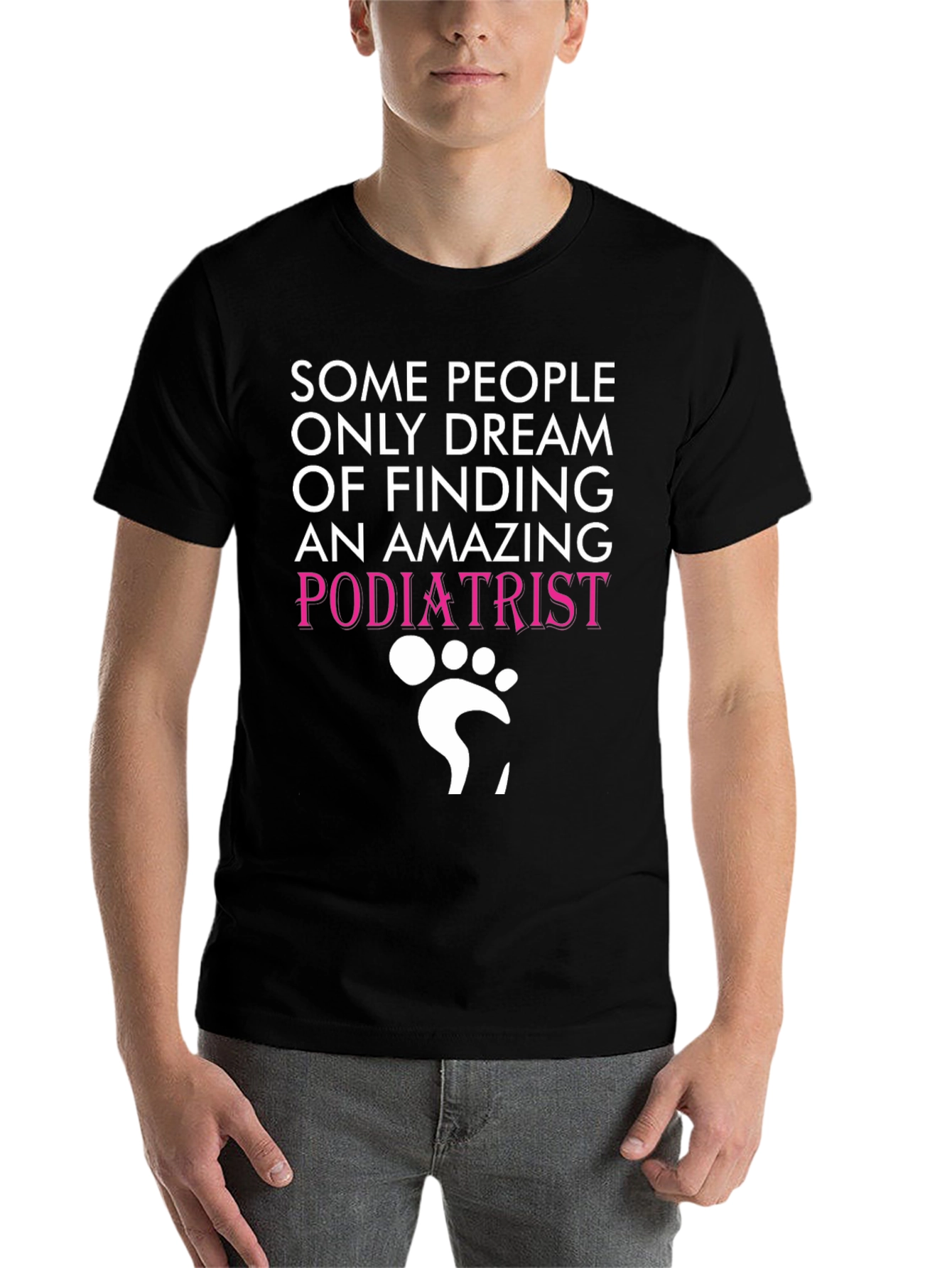 Black Amazing Podiatrist T-Shirt view 7