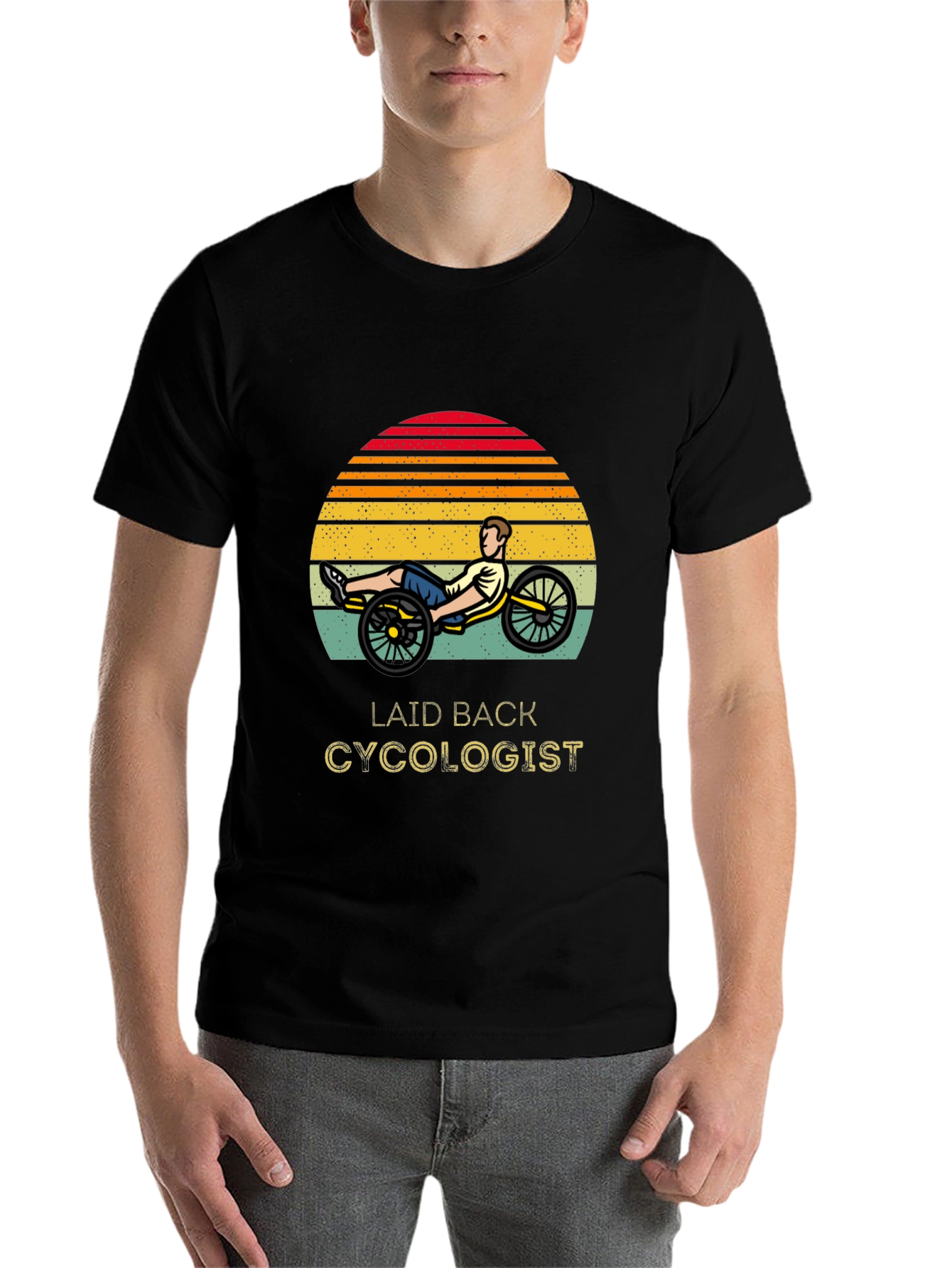 Black Laid Back Cycologist T-Shirt view 7