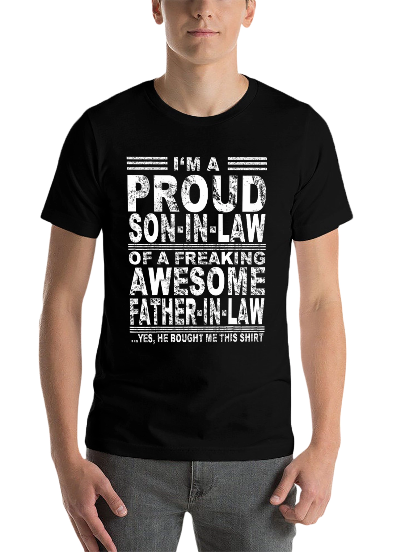 Black Proud Son-in-Law Graphic T-Shirt view 7