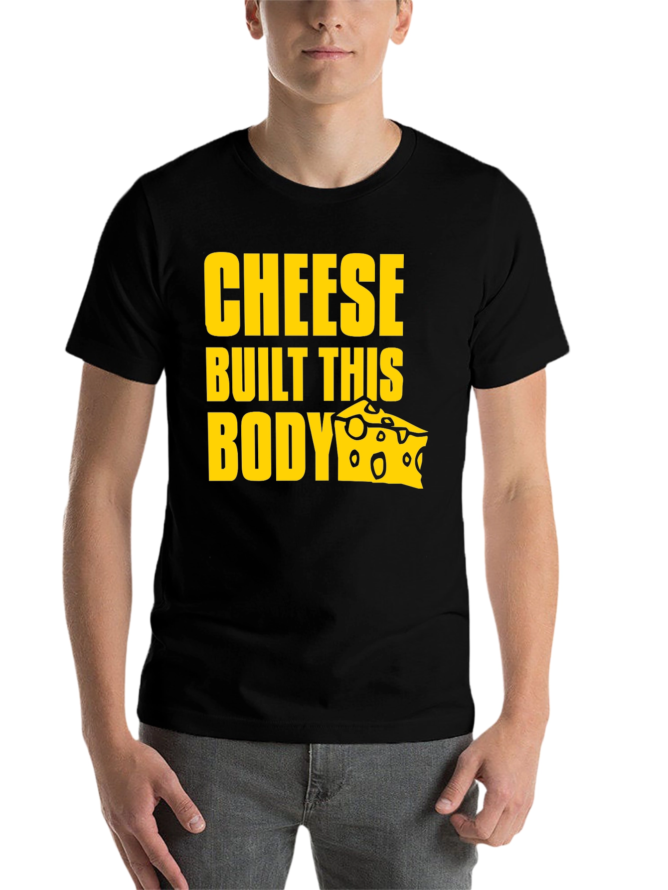 Black Cheese Built This Body Graphic T-Shirt view 7