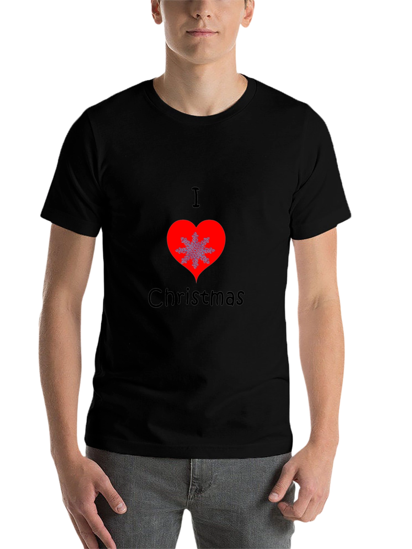 I Love Christmas T-Shirt Holiday Graphic Tee - 7
