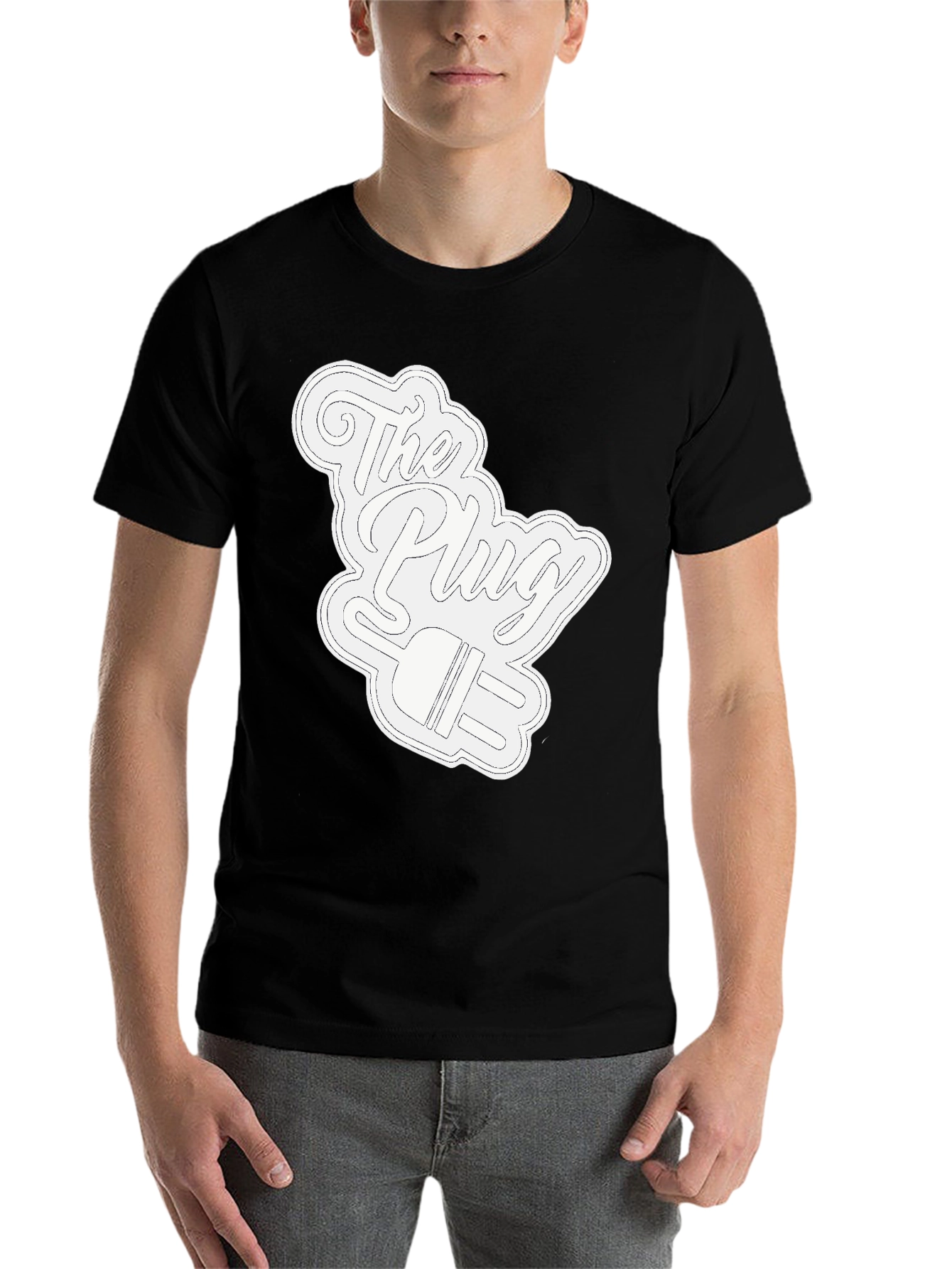 Black The Plug Graphic T-Shirt - Black view 7