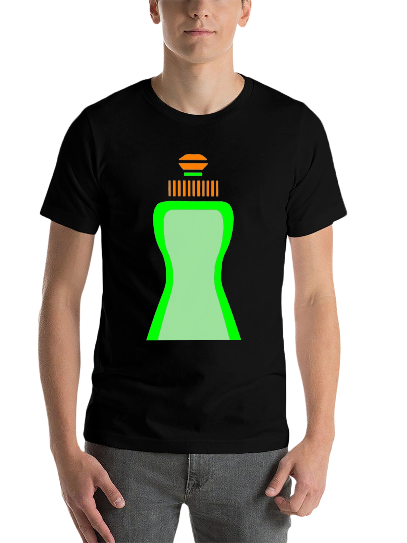 Black Novelty Dish Soap Graphic T-Shirt view 7