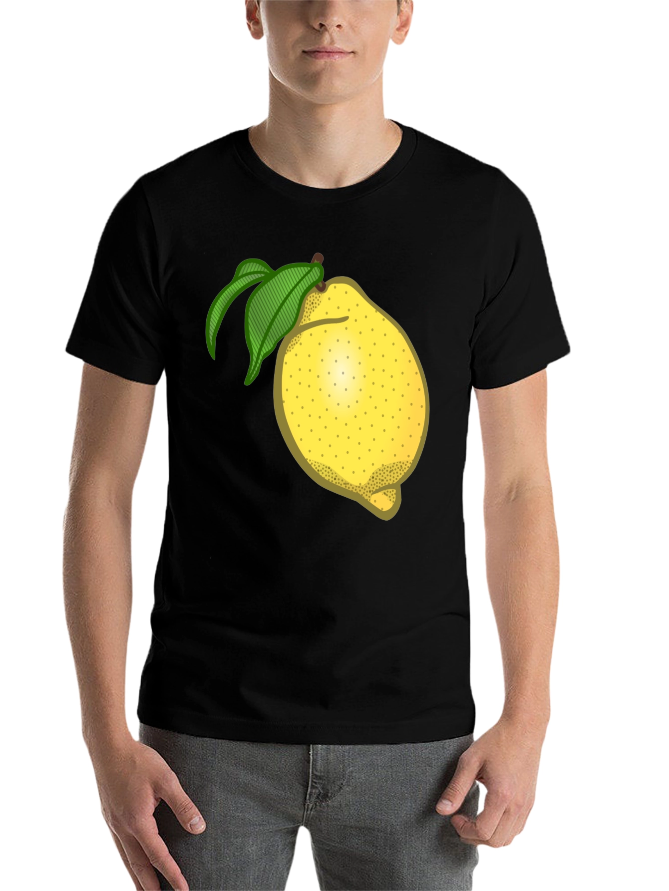 Black Lemon Graphic T-Shirt - Fruity Fun Fashion view 7