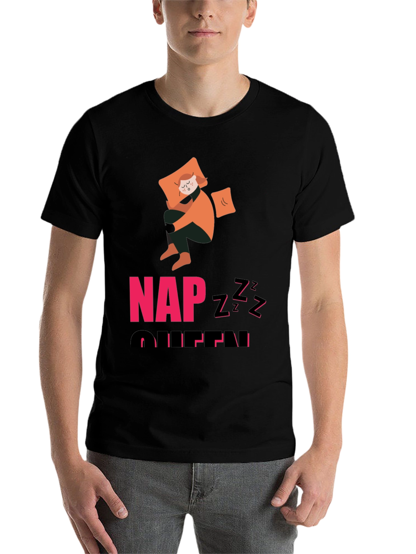 Black Nap Queen Black T-Shirt view 7