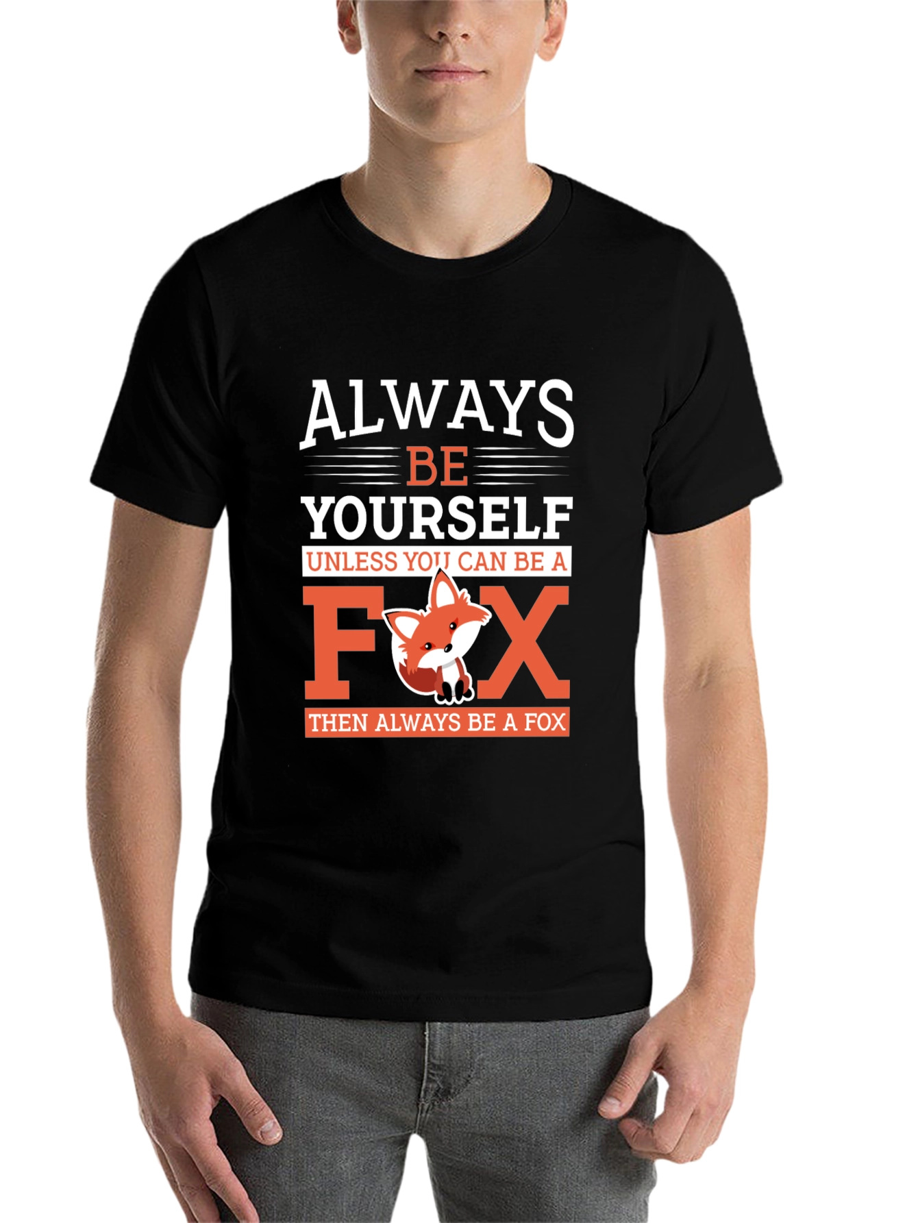 Black Always Be Yourself Unless You Can Be A Fox T-Shirt view 7