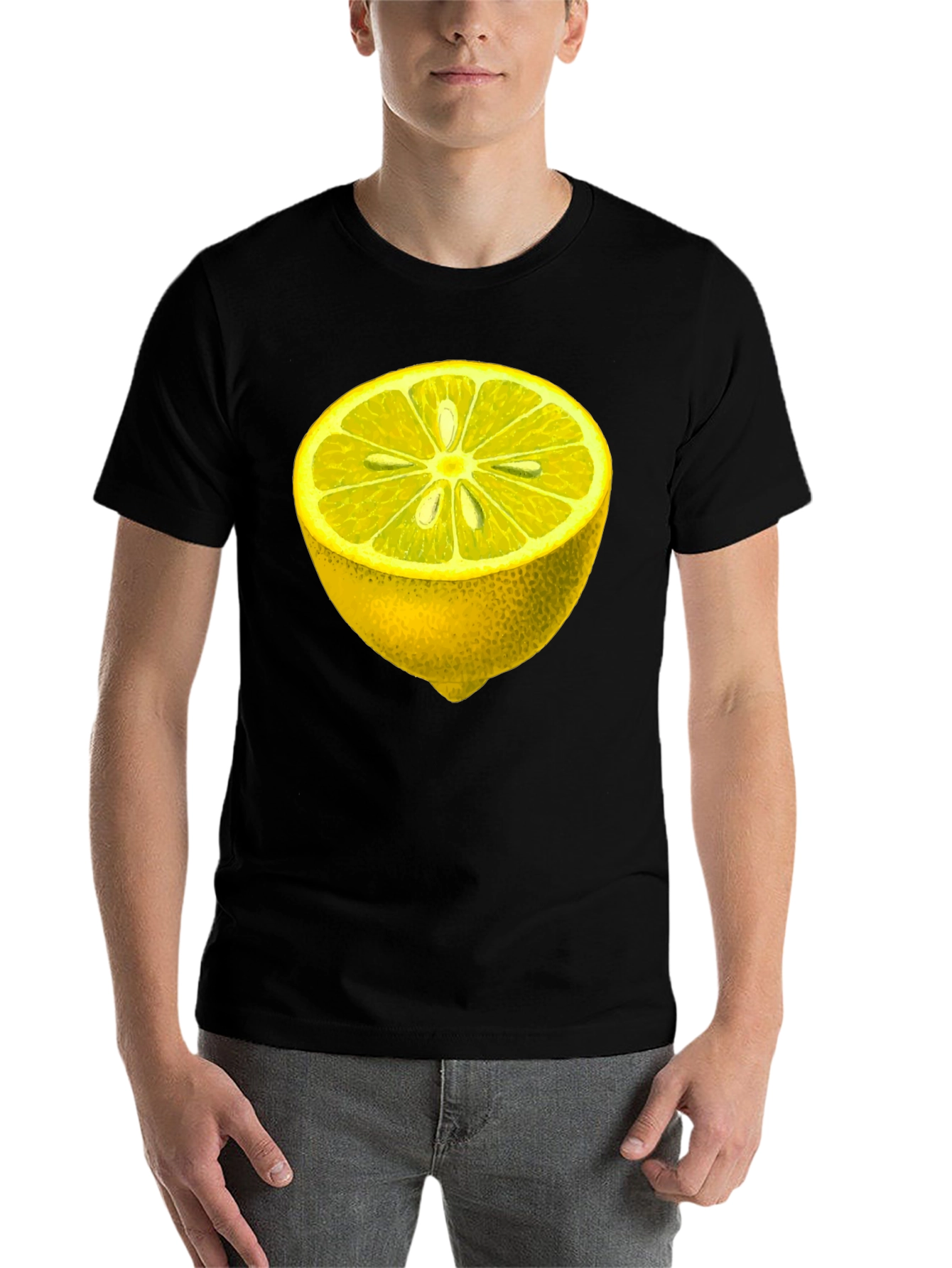 Black Lemon Graphic Tee - Fresh & Fun Style view 7