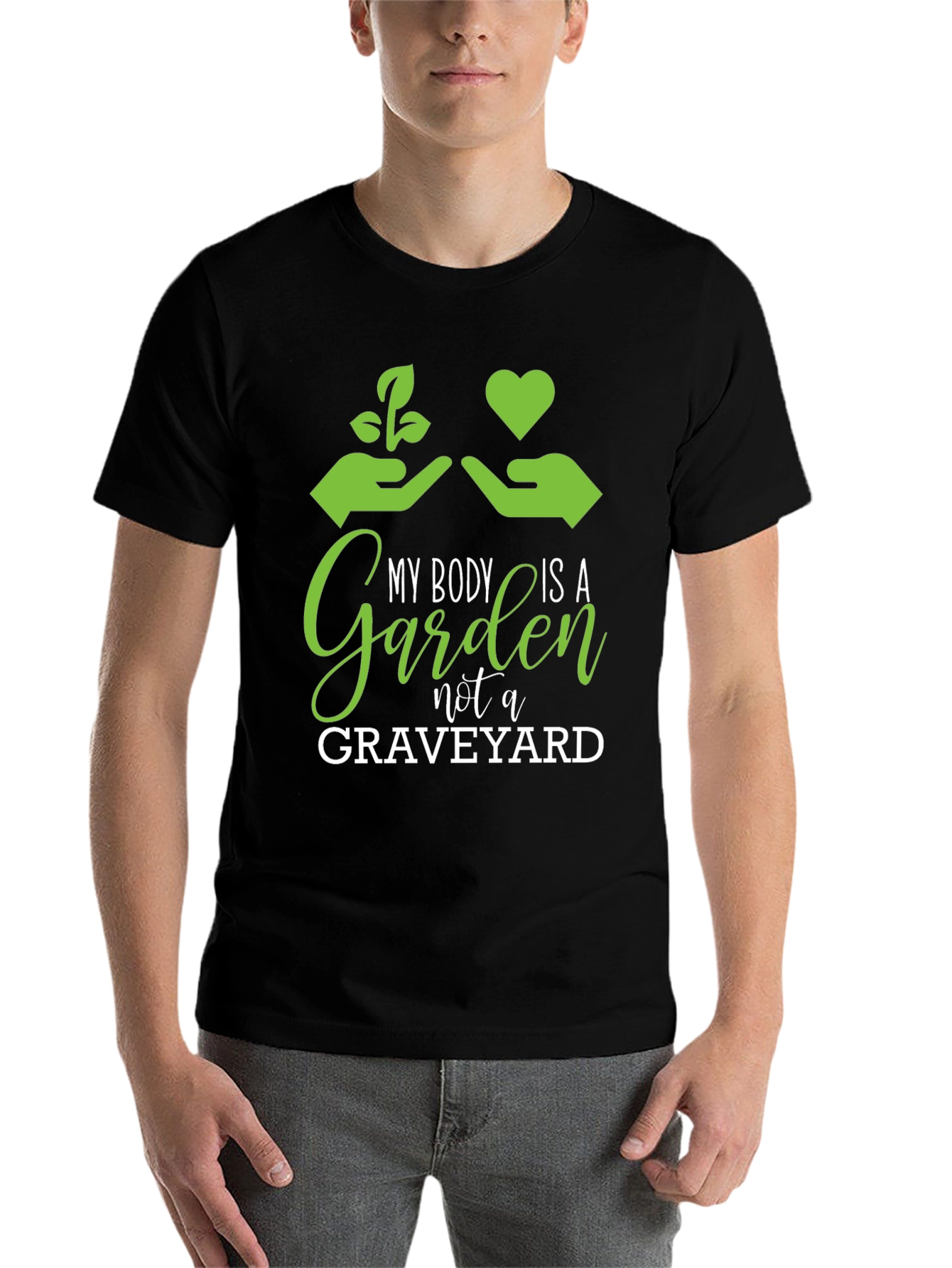 Black My Body is a Garden Graphic T-Shirt view 7