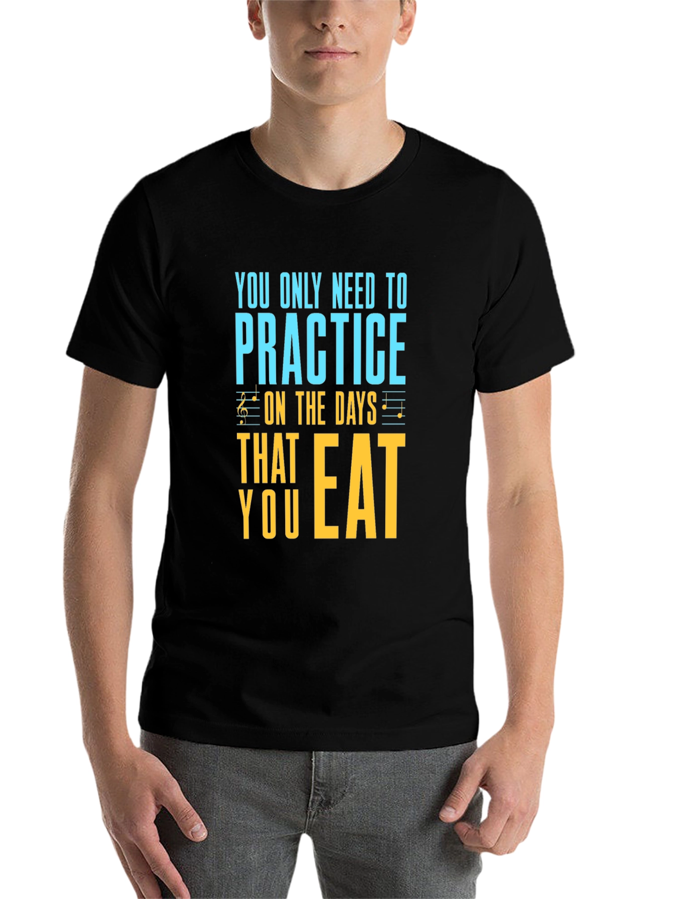 Black Practice on Eating Days Graphic Tee view 7