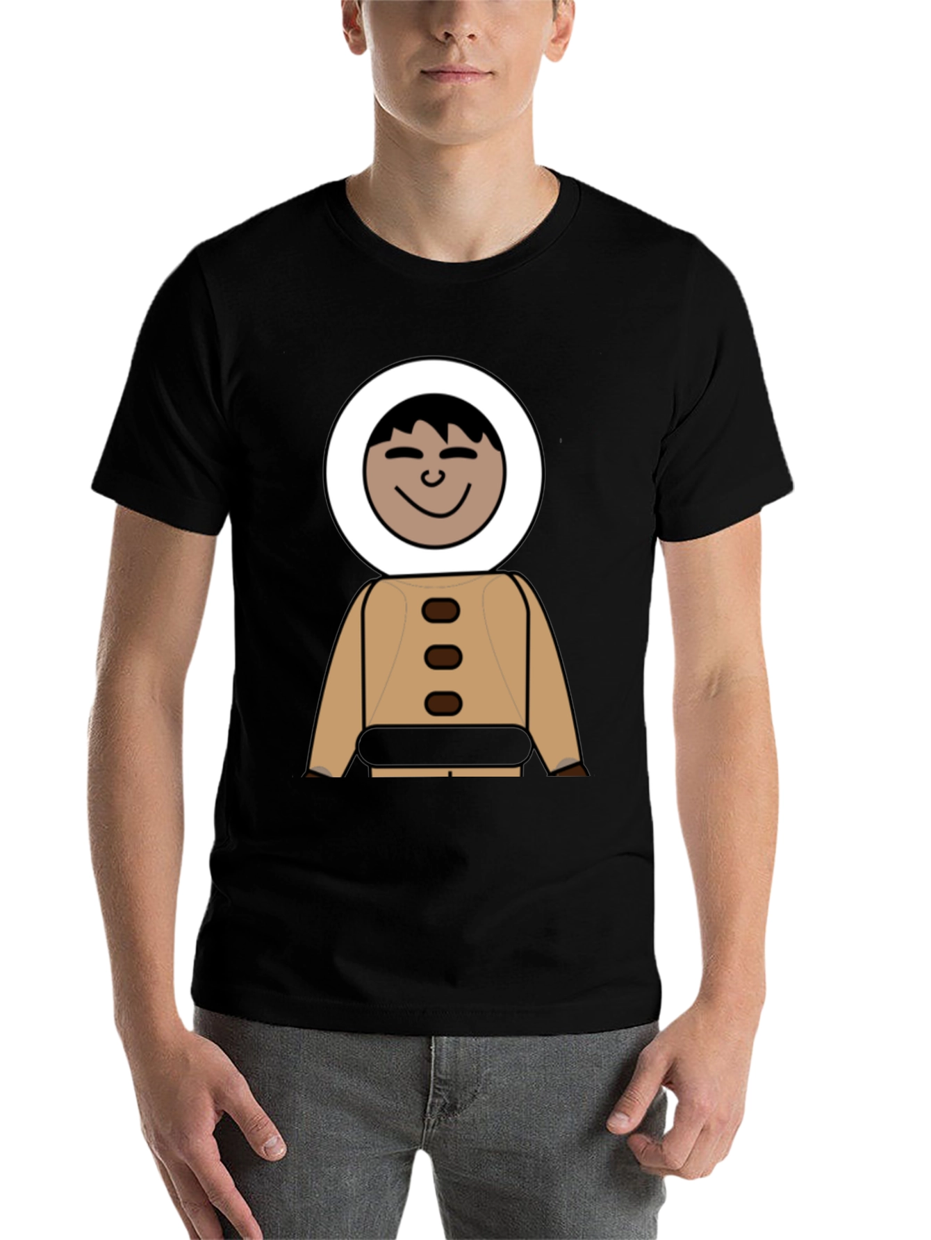 Cartoon Eskimo Outfit Graphic Tee - 7