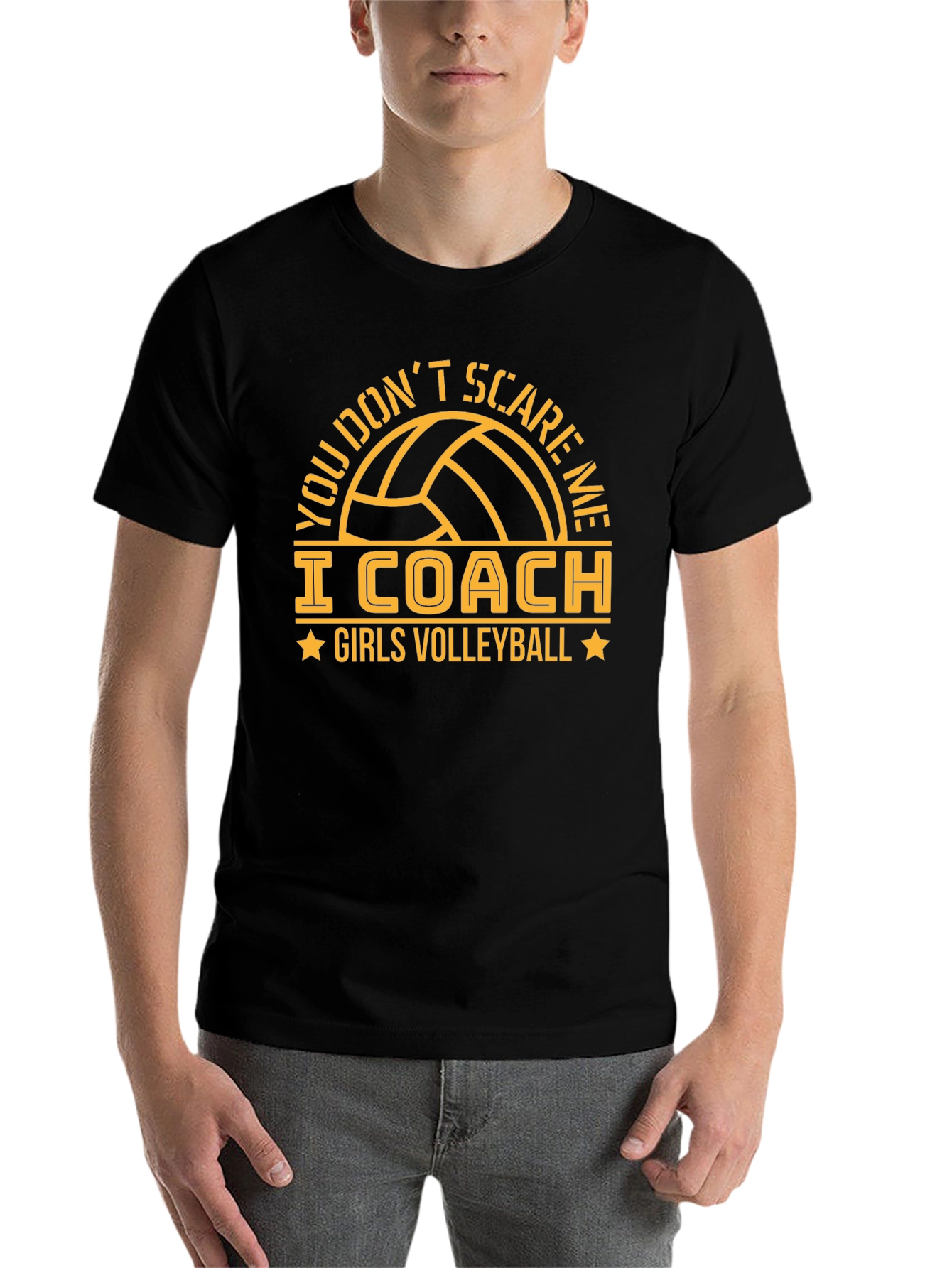 Black Girls Volleyball Coach T-Shirt Funny Graphic Tee view 7