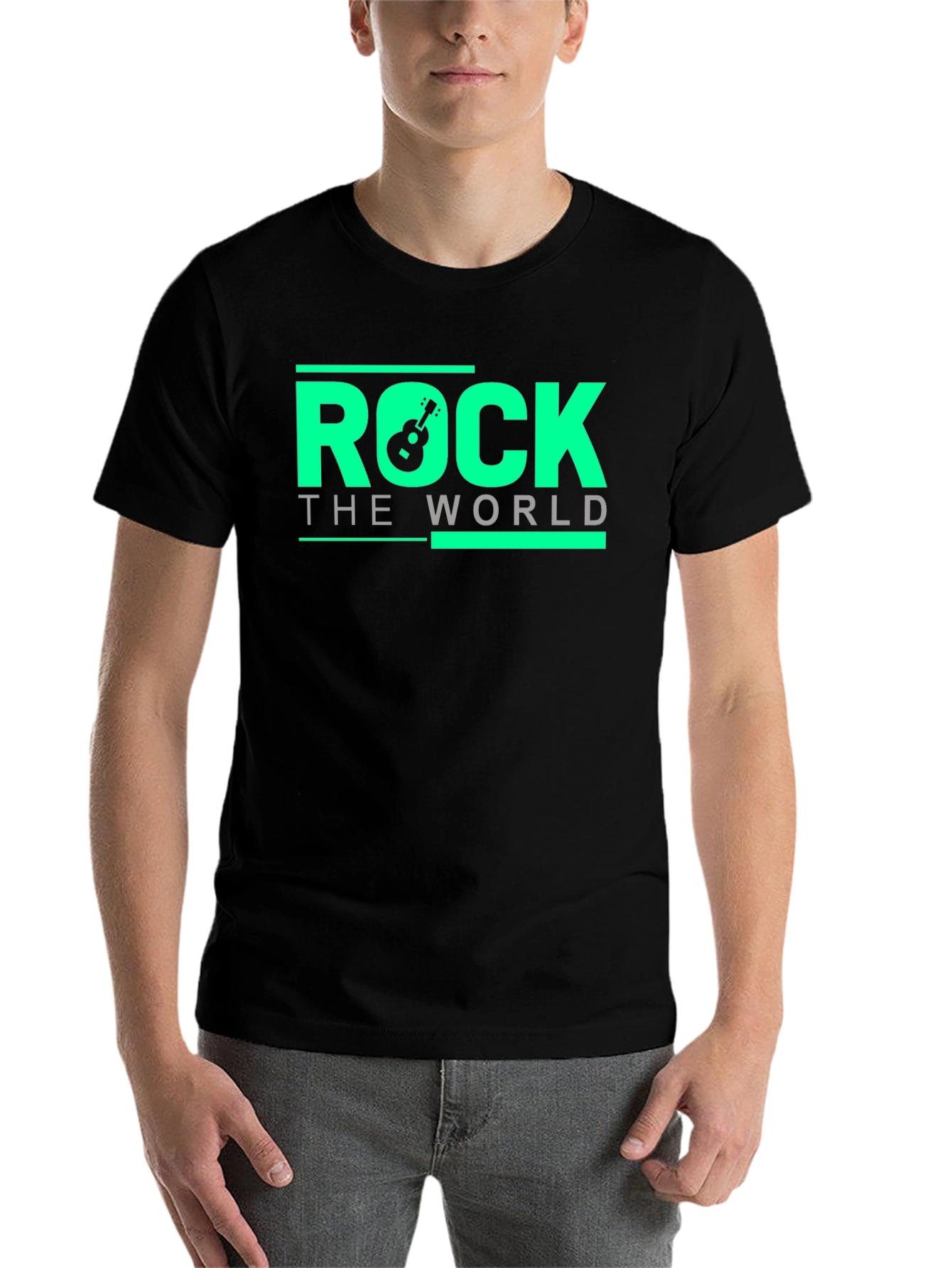 Black Rock the World Graphic T-Shirt view 7