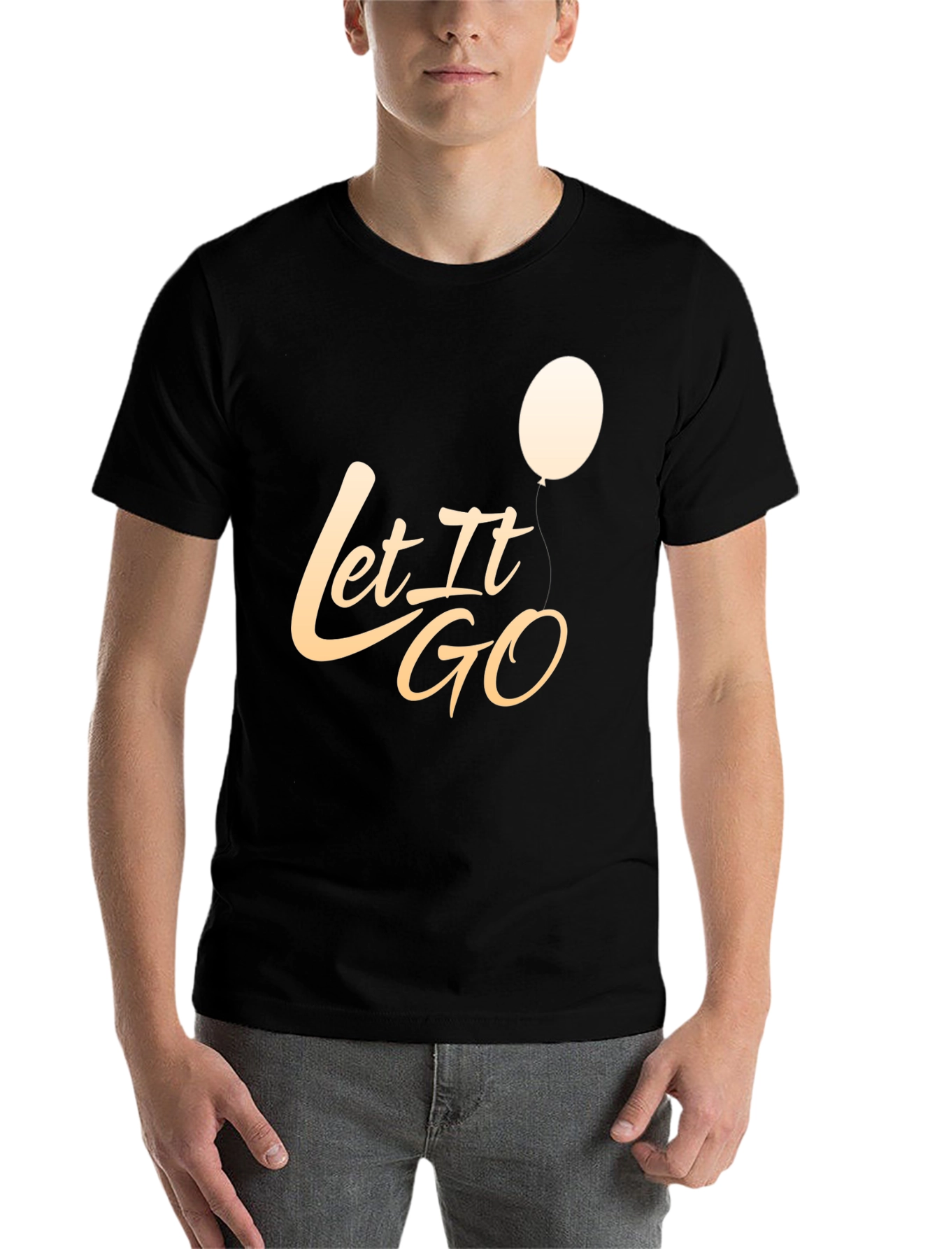 Black Let It Go Graphic T-Shirt - Stylish Casual Tee view 7