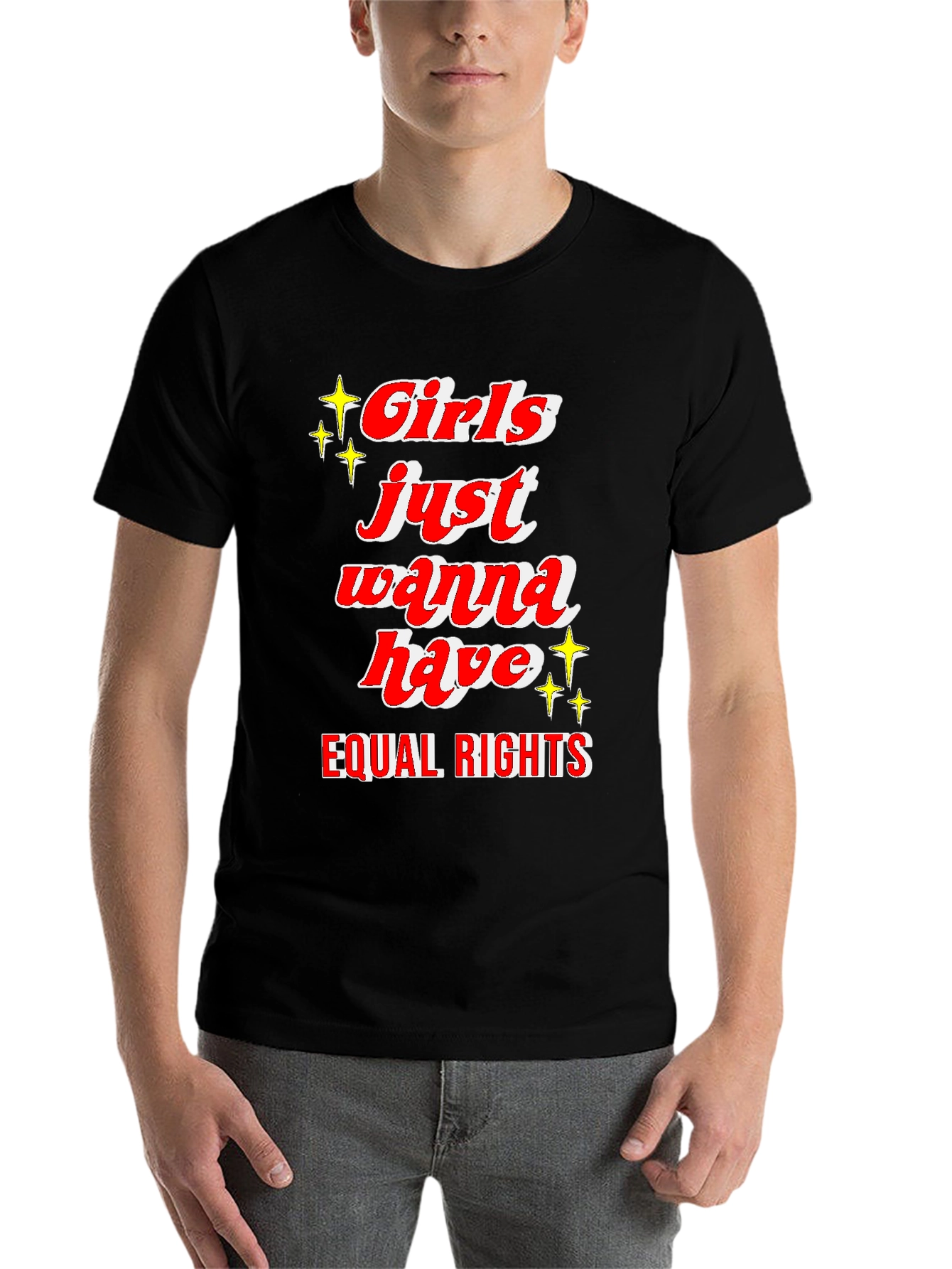 Black Girls Just Wanna Have Equal Rights T-Shirt view 7