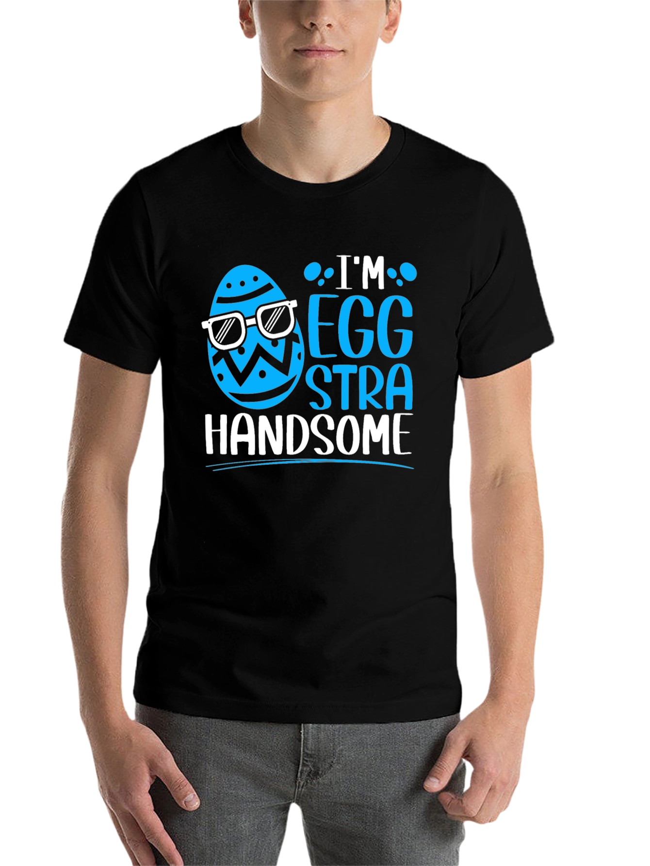 Camiseta Hombre "Egg-Stra Handsome" Pascua