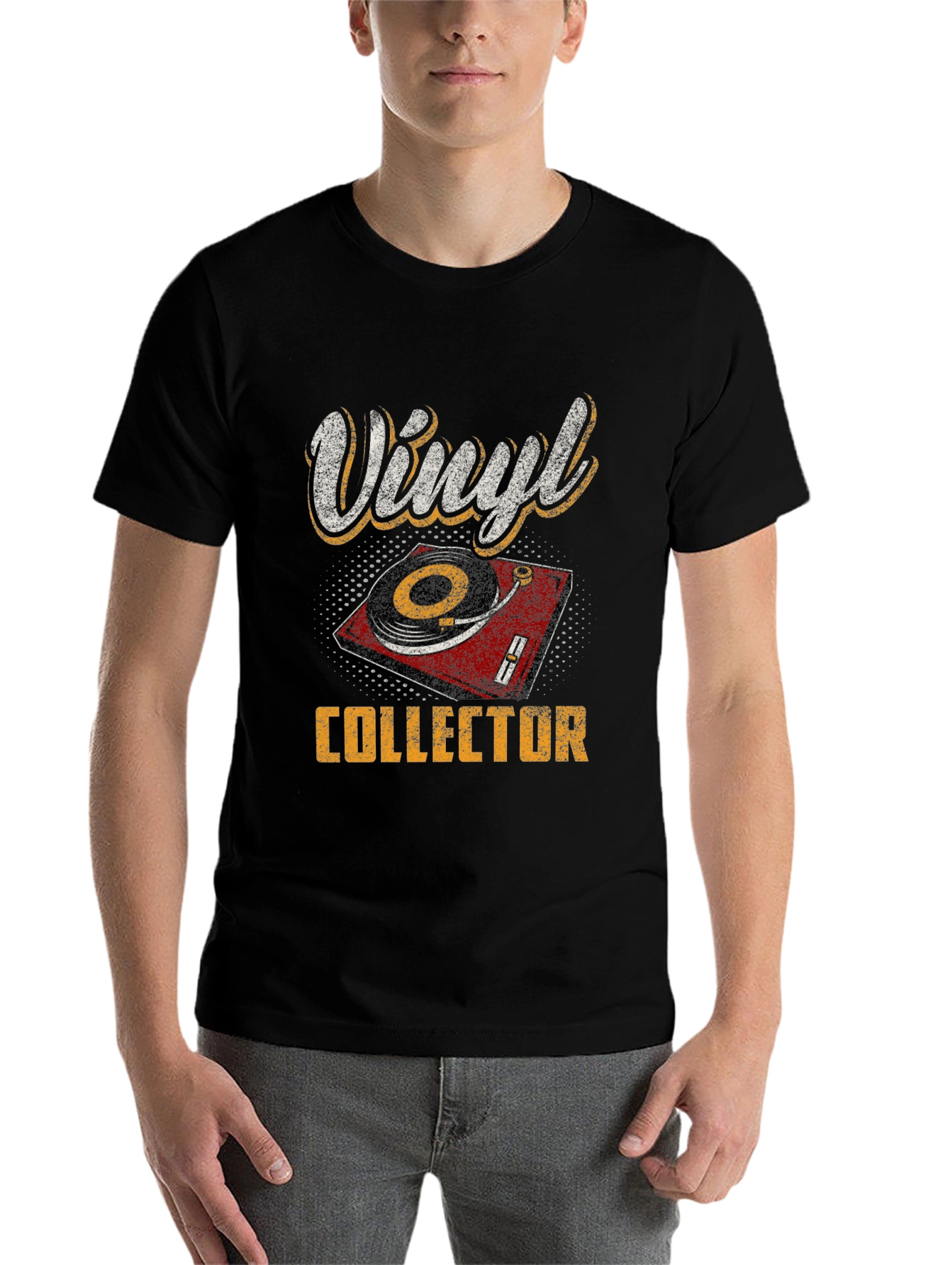 Black Vinyl Collector Graphic Tee view 7