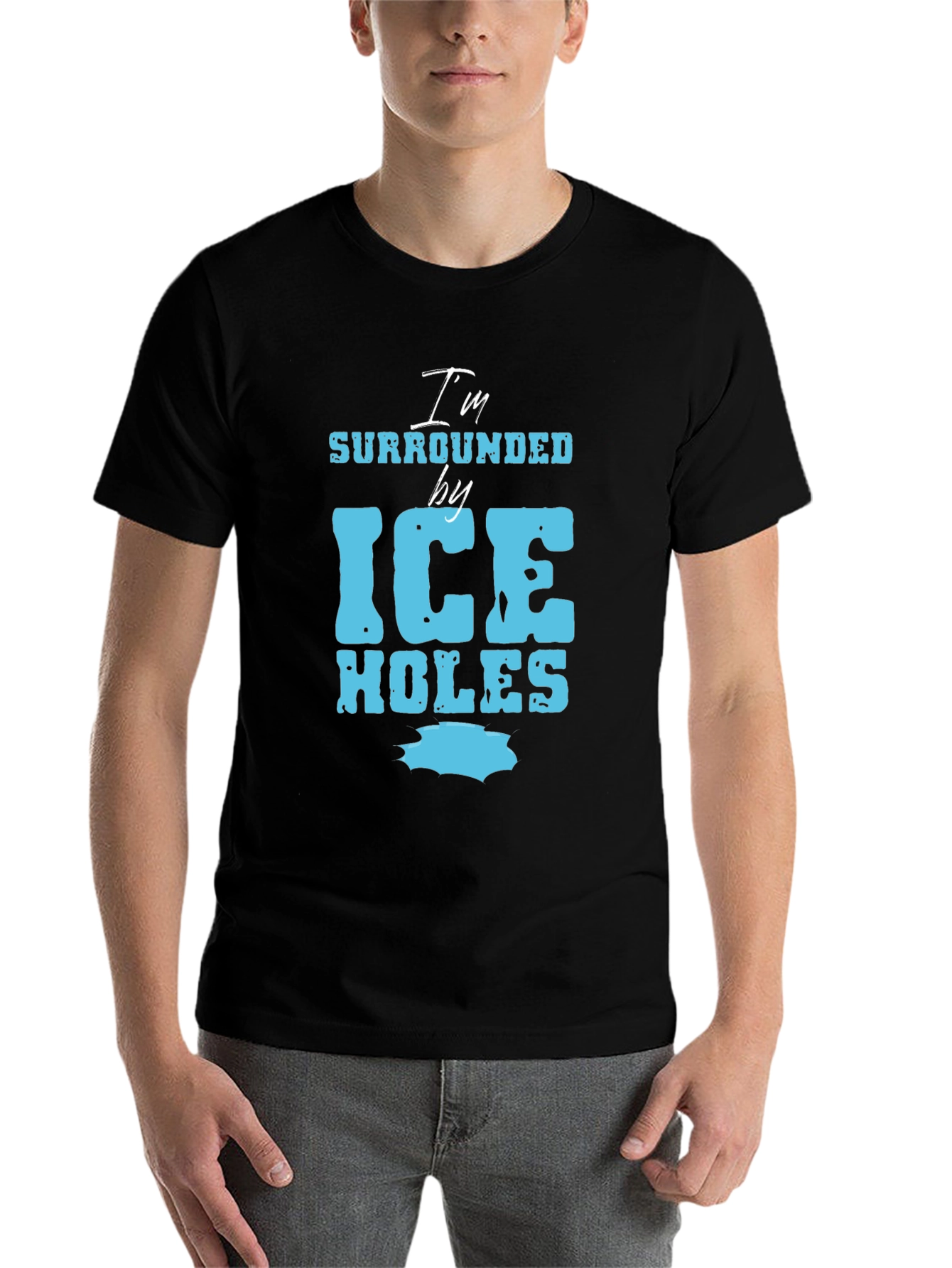 I'm Surrounded by Ice Holes Graphic Tee - 7