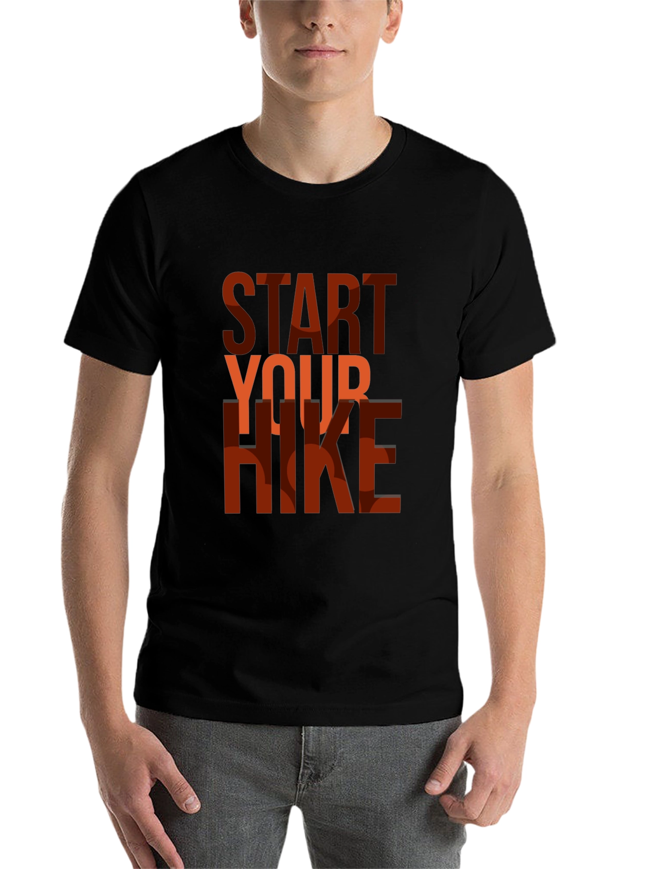 Black Start Your Hike Graphic T-Shirt - Black view 7