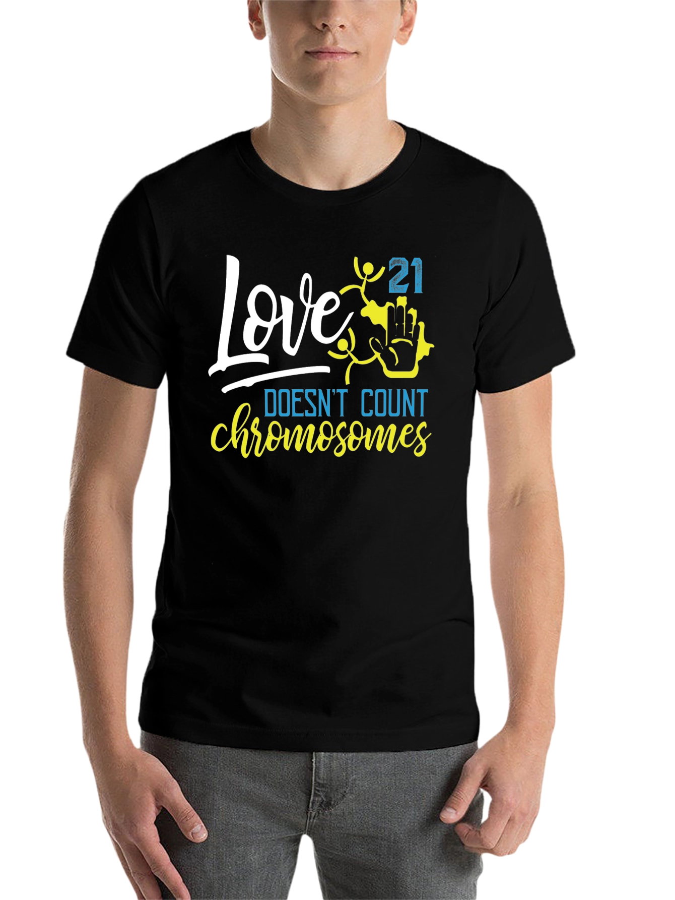 Black Love Doesn't Count Chromosomes T-Shirt view 7