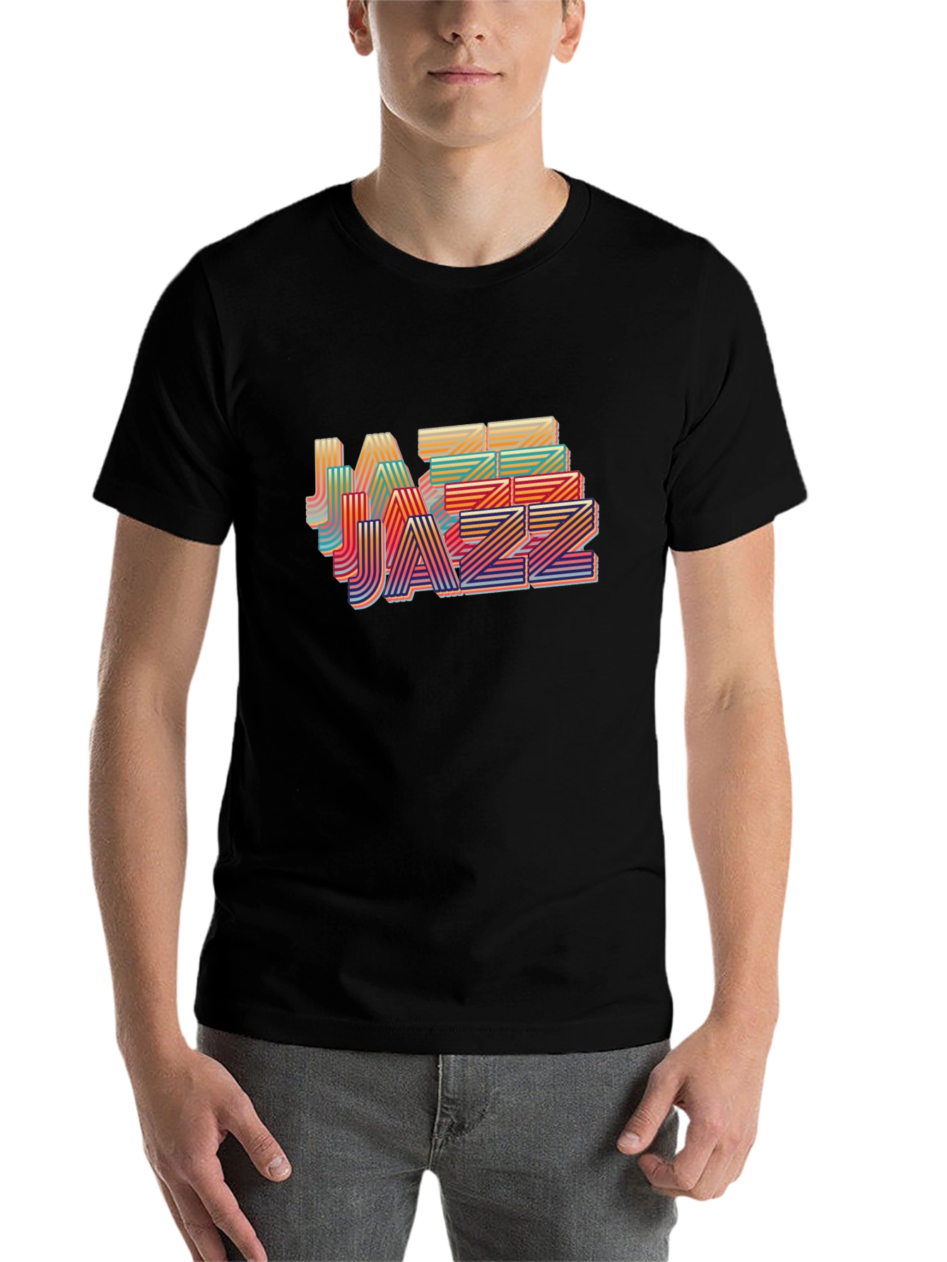 Black Jazz Music Black T-Shirt view 7