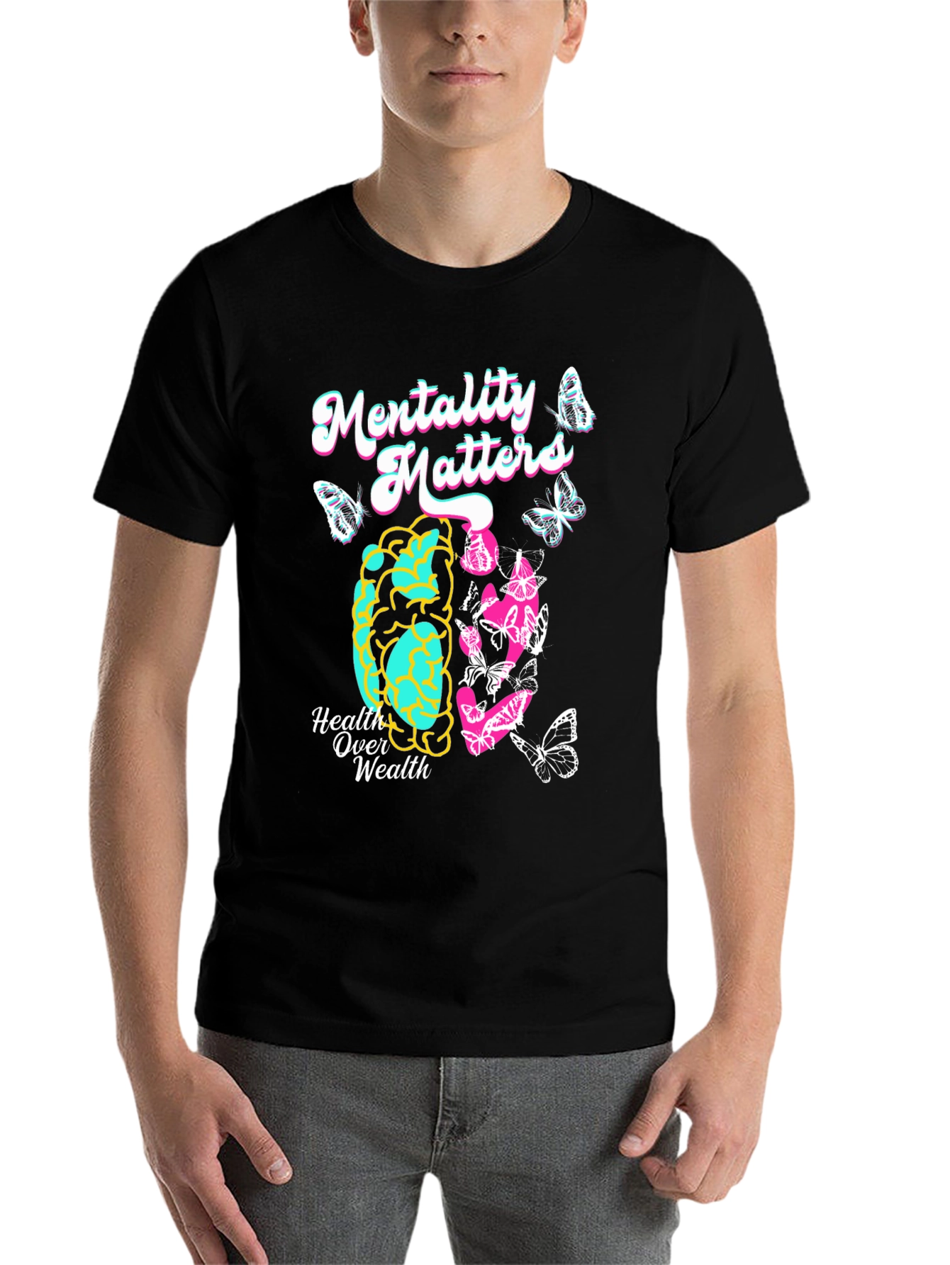 Black Mentality Matters Graphic Tee view 7