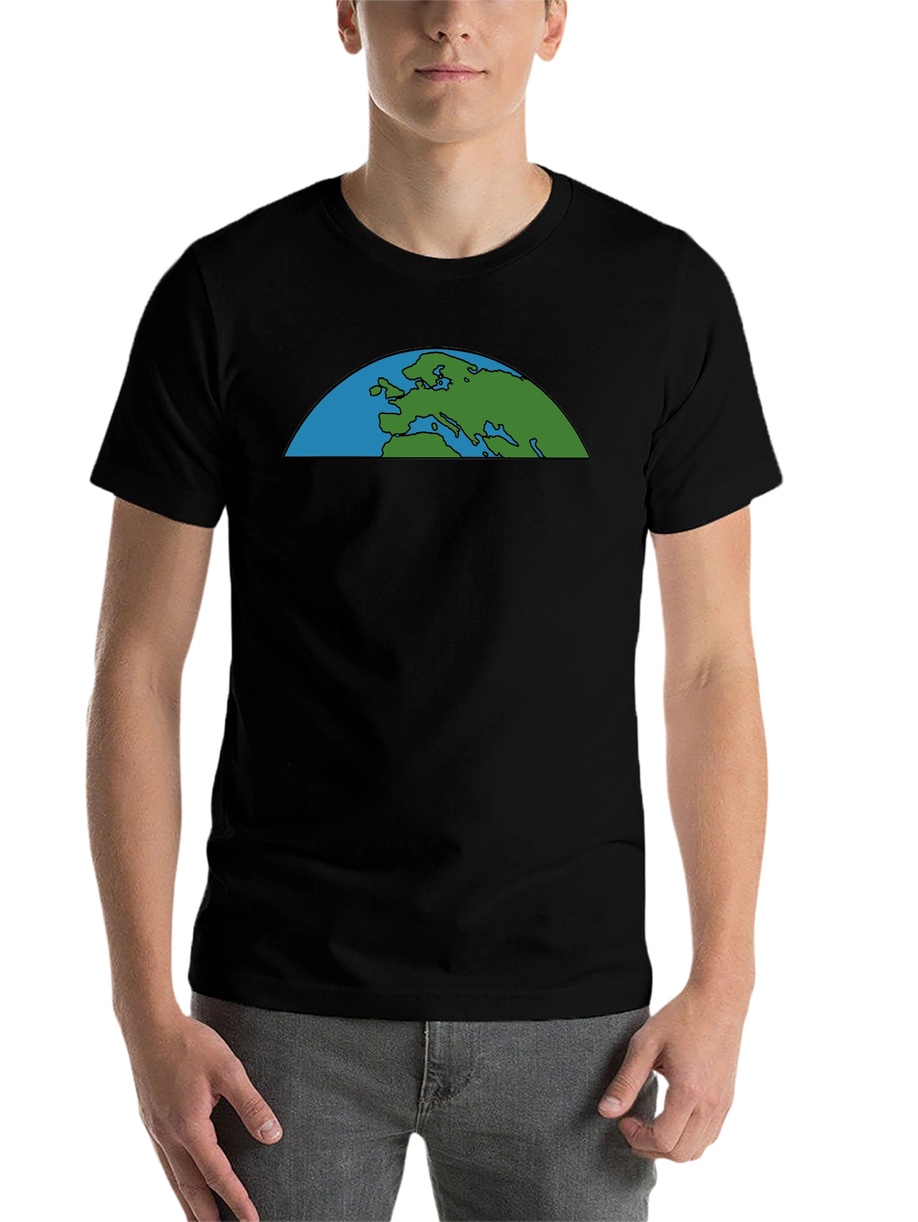 Black Earth Graphic Black T-Shirt view 7