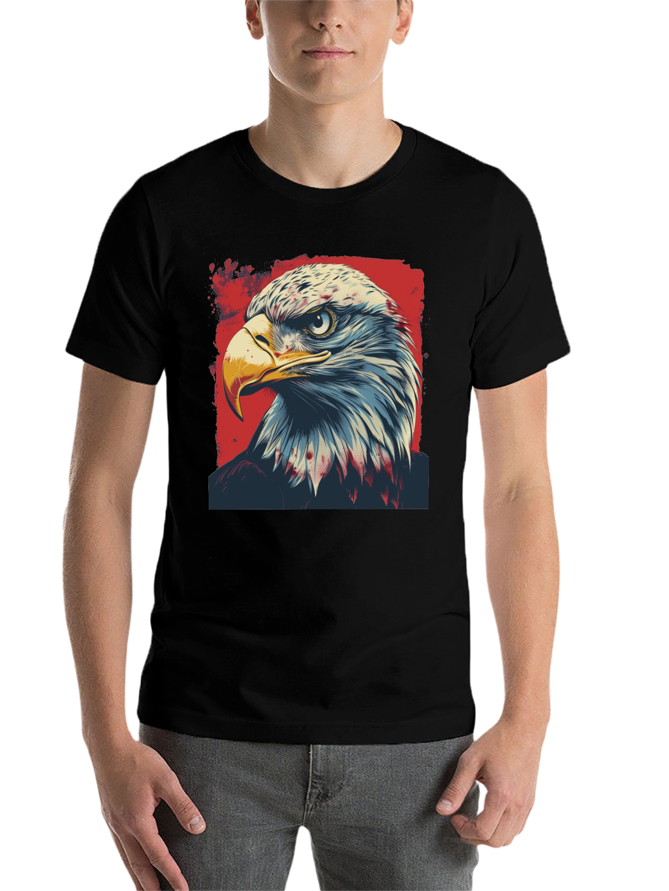 Bald Eagle Graphic Tee - Patriotic USA Pride - 7