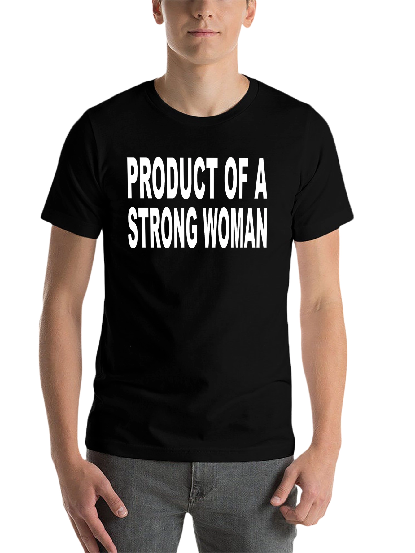 Black Product of a Strong Woman Graphic Tee view 7