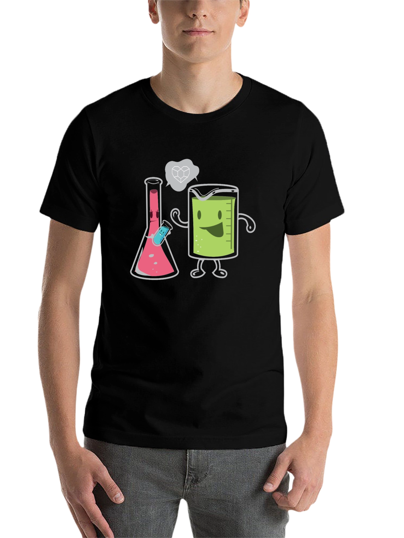 Science Humor T-Shirt - Beaker & Flask Chemistry Tee - 7