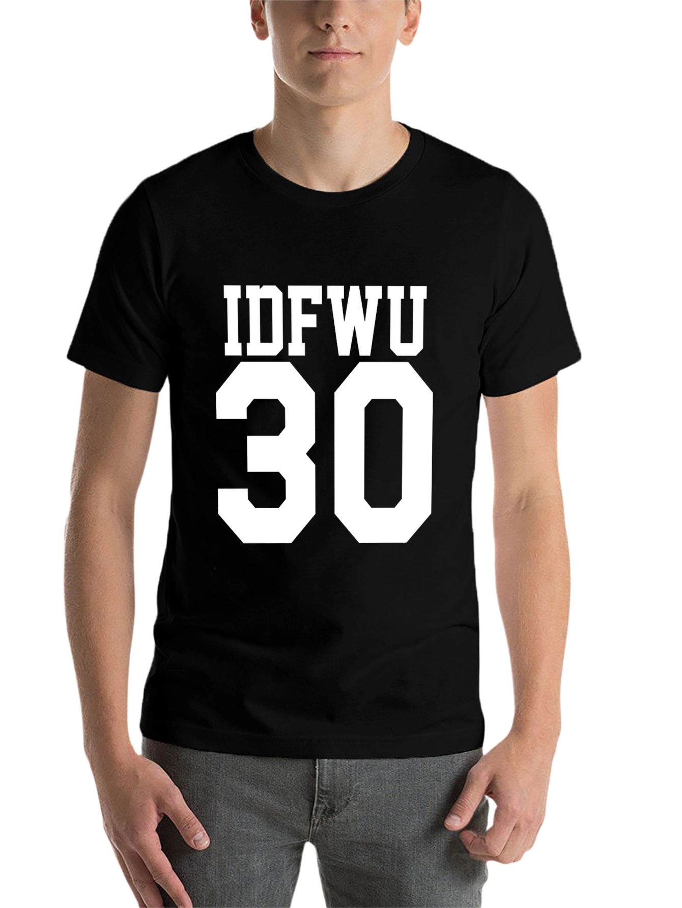 Black IDFWU 30 Graphic T-Shirt, Black view 7