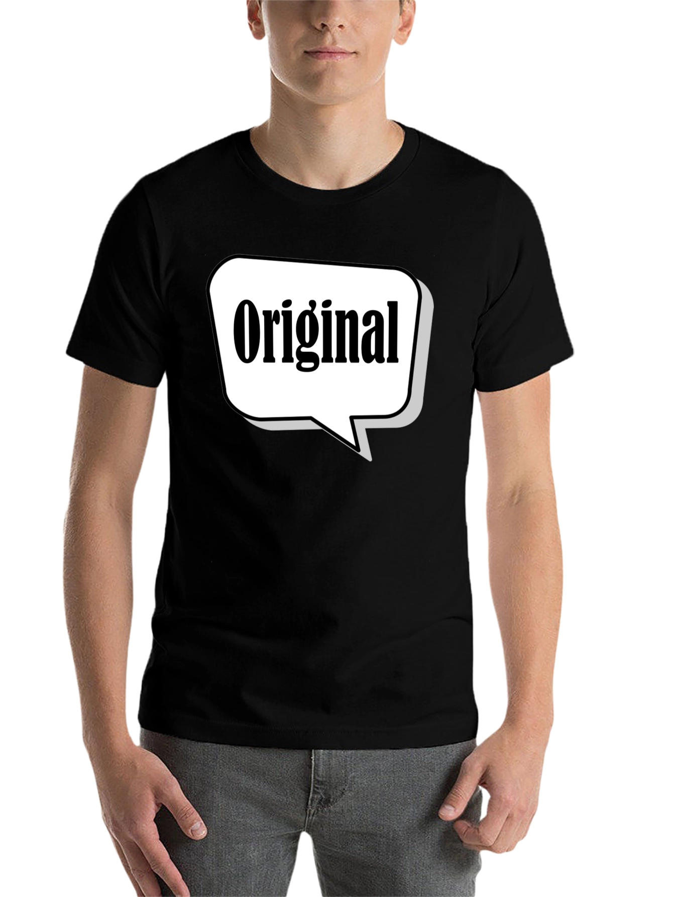 Black Original T-Shirt - Unique Design, Comfortable Fit view 7