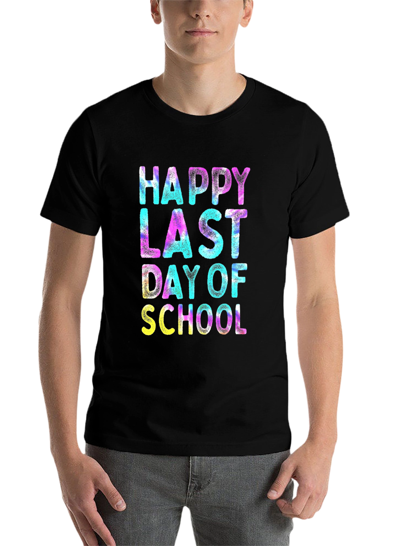 Black Happy Last Day of School Graphic T-Shirt view 7