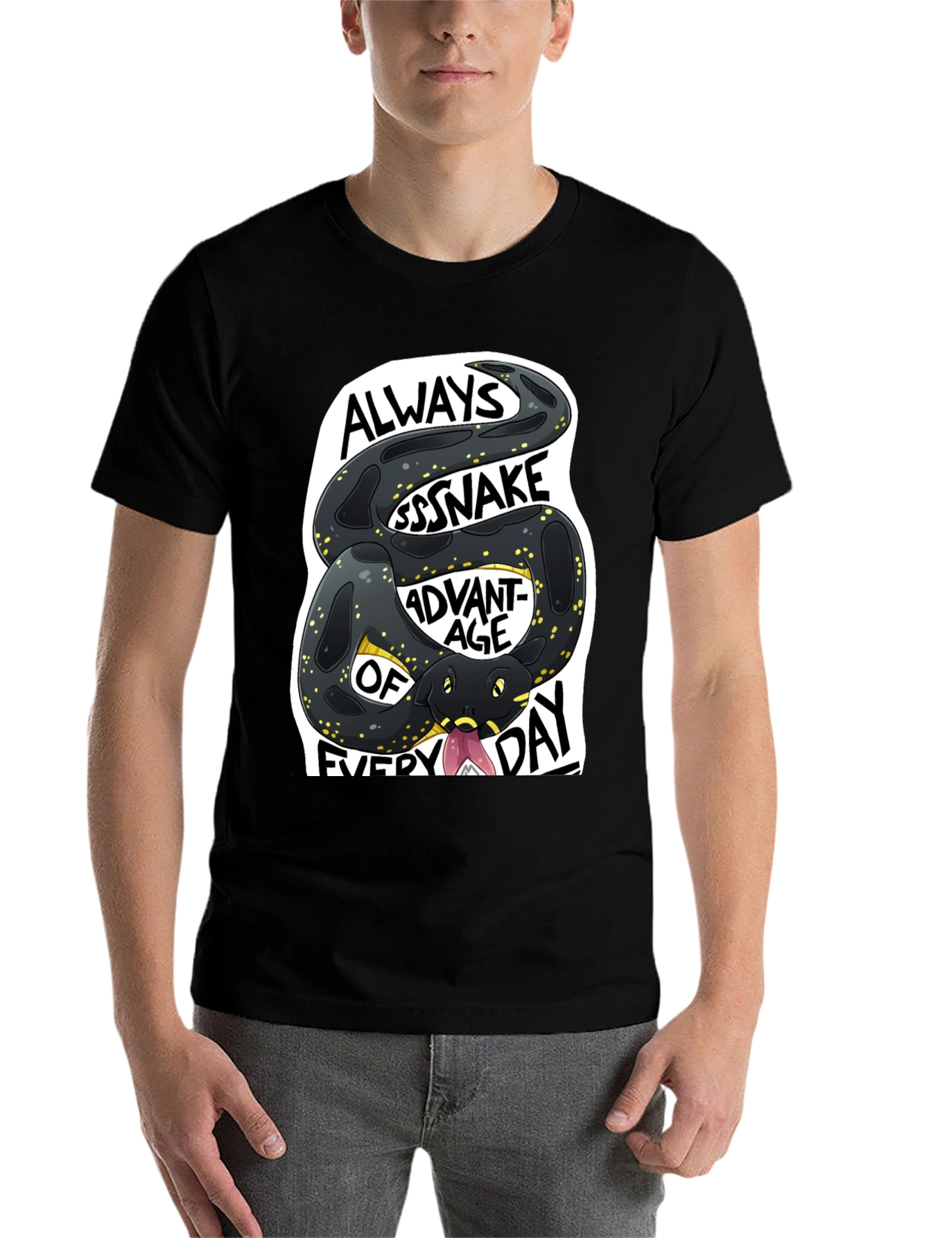 Black Always Ssssnake Advantage T-Shirt view 7
